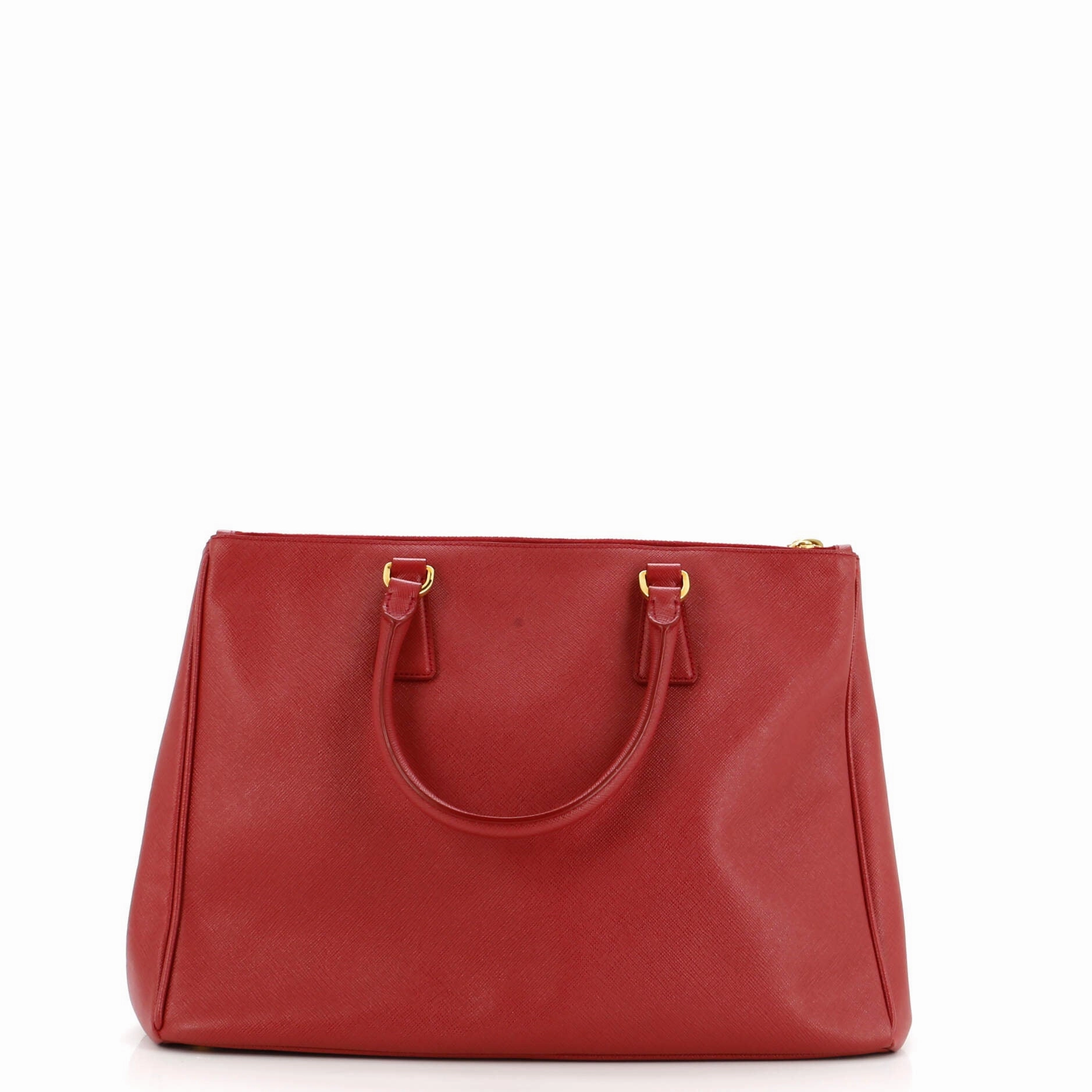 Double Zip Lux Tote Saffiano Leather Large