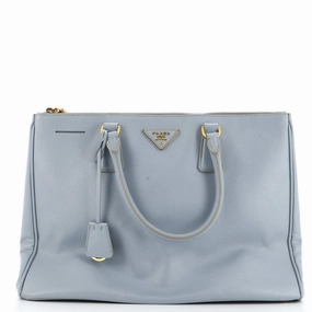 Double Zip Lux Tote Saffiano Leather Large