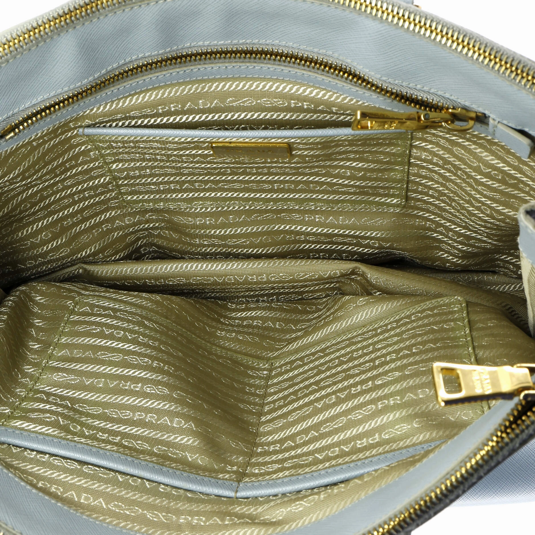 Double Zip Lux Tote Saffiano Leather Large