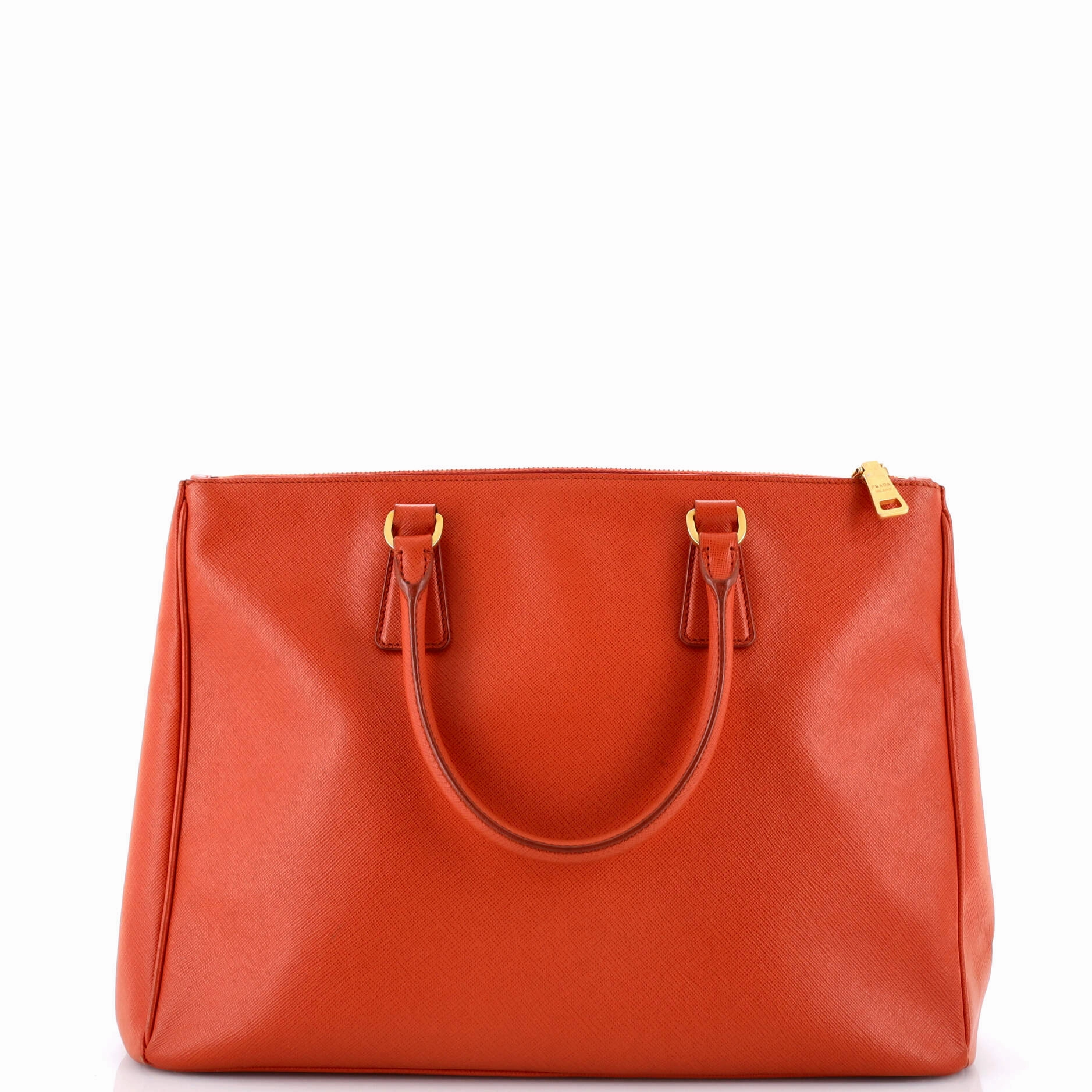 Double Zip Lux Tote Saffiano Leather Large
