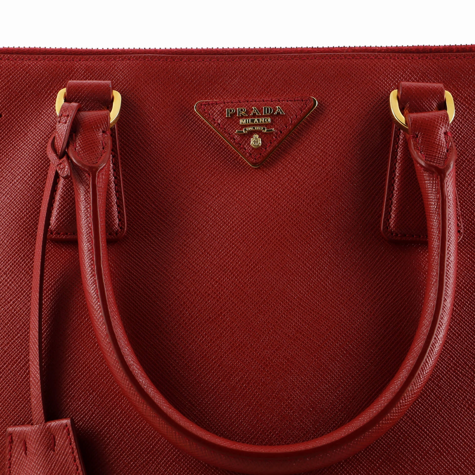 Double Zip Lux Tote Saffiano Leather Large