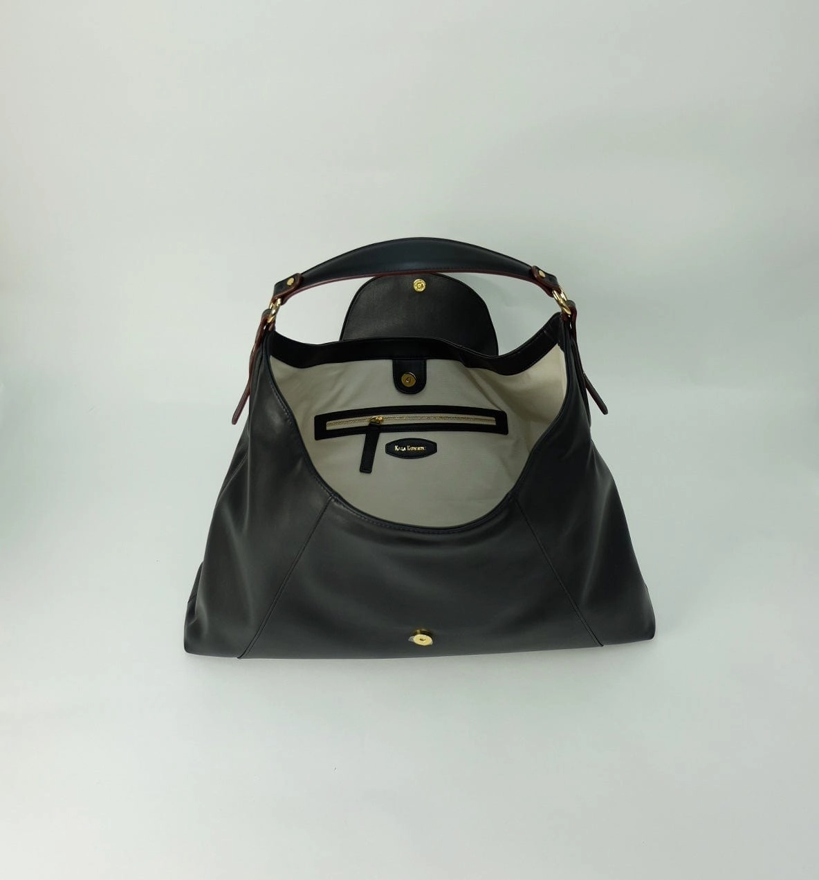 Downing Cactus Leather Vegan Bag | Black