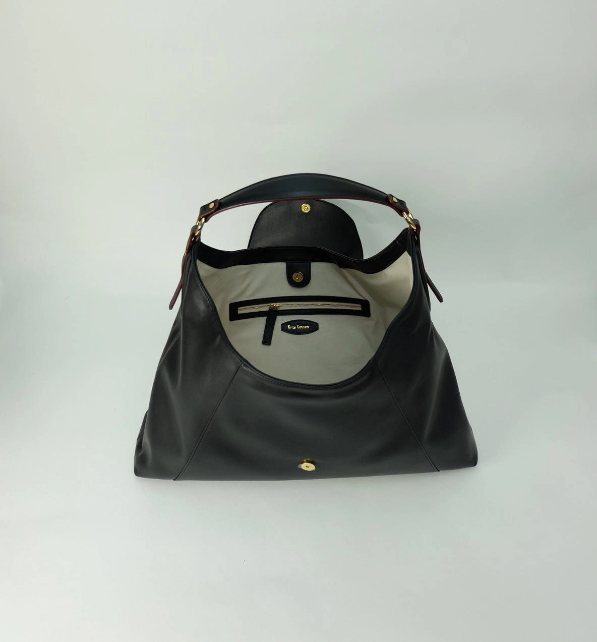 Downing Cactus Leather Vegan Bag | Black