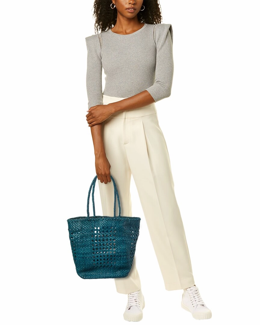 Dragon Diffusion Grace Cannage Woven Leather Tote