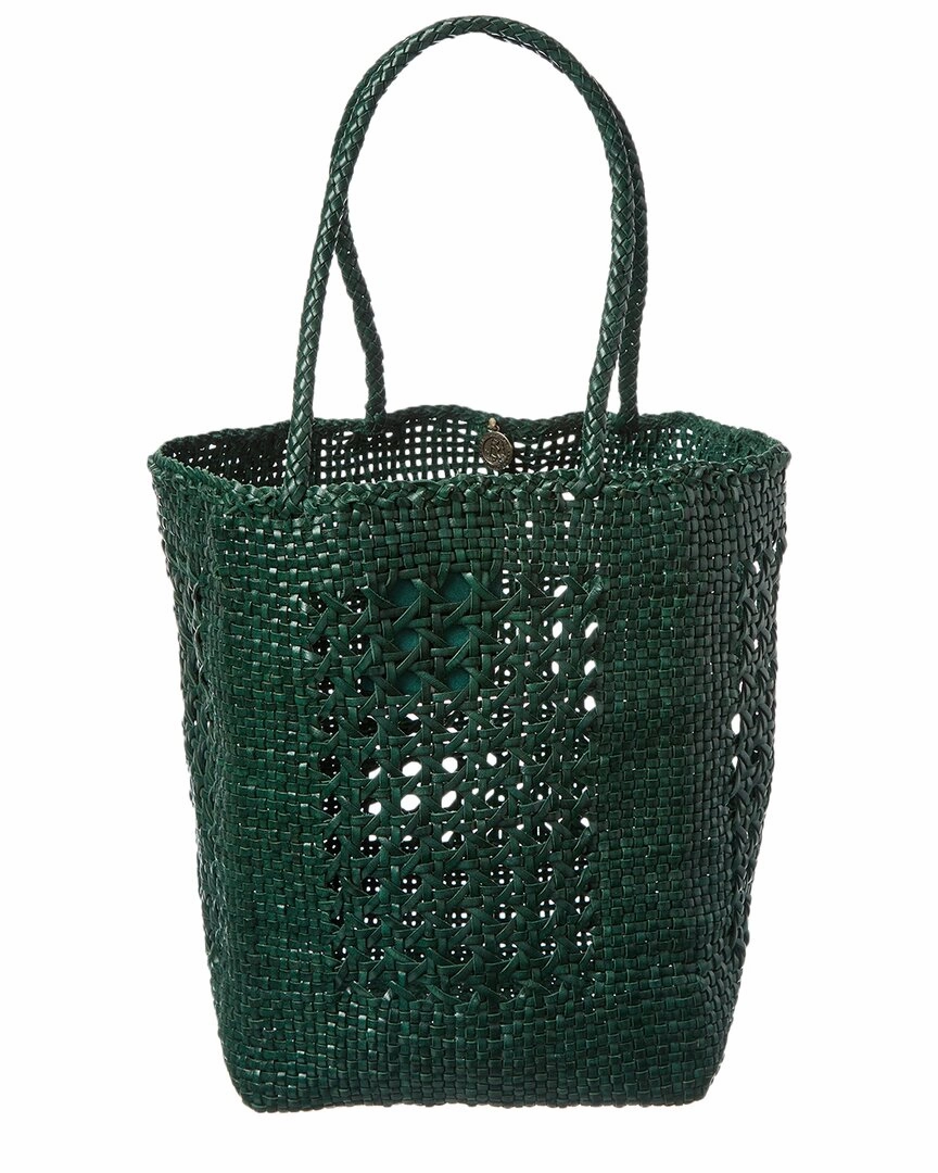 Dragon Diffusion Grace Cannage Woven Leather Tote