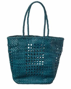 Dragon Diffusion Grace Cannage Woven Leather Tote