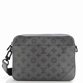 Duo Messenger Bag Monogram Shadow Leather