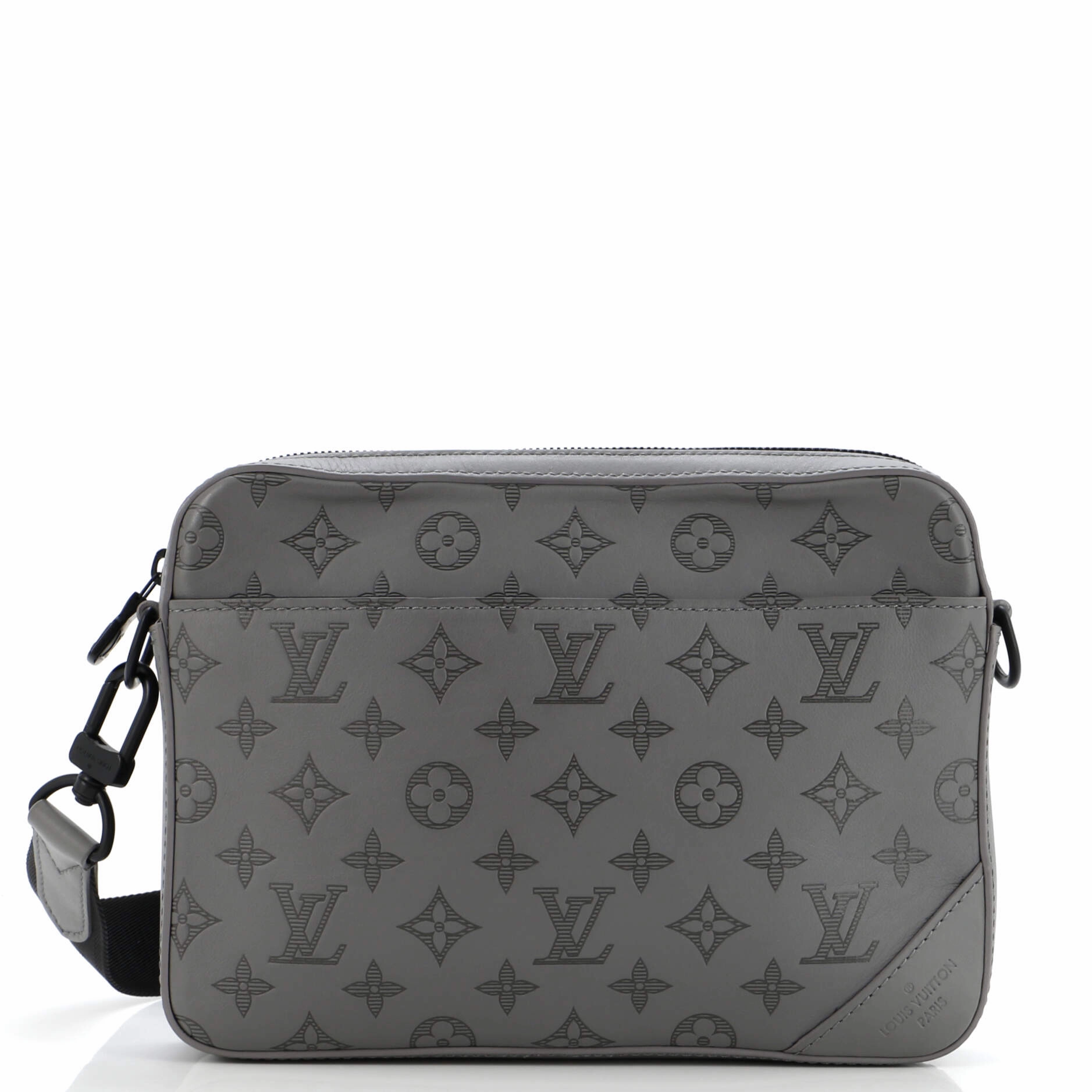 Duo Messenger Bag Monogram Shadow Leather