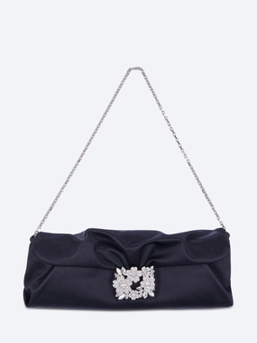 Efflorescence Clutch in satin