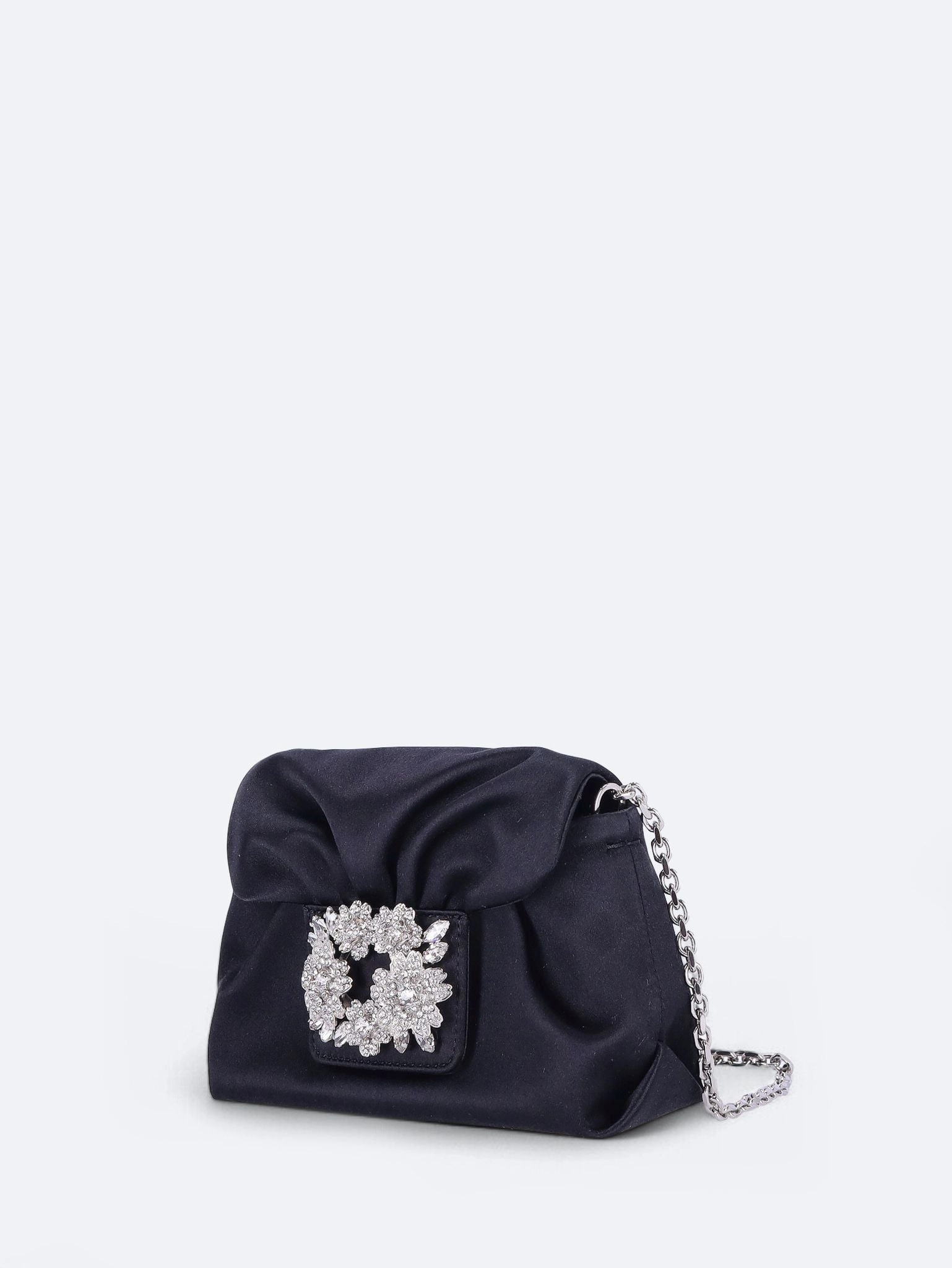 Efflorescence Micro Clutch in satin