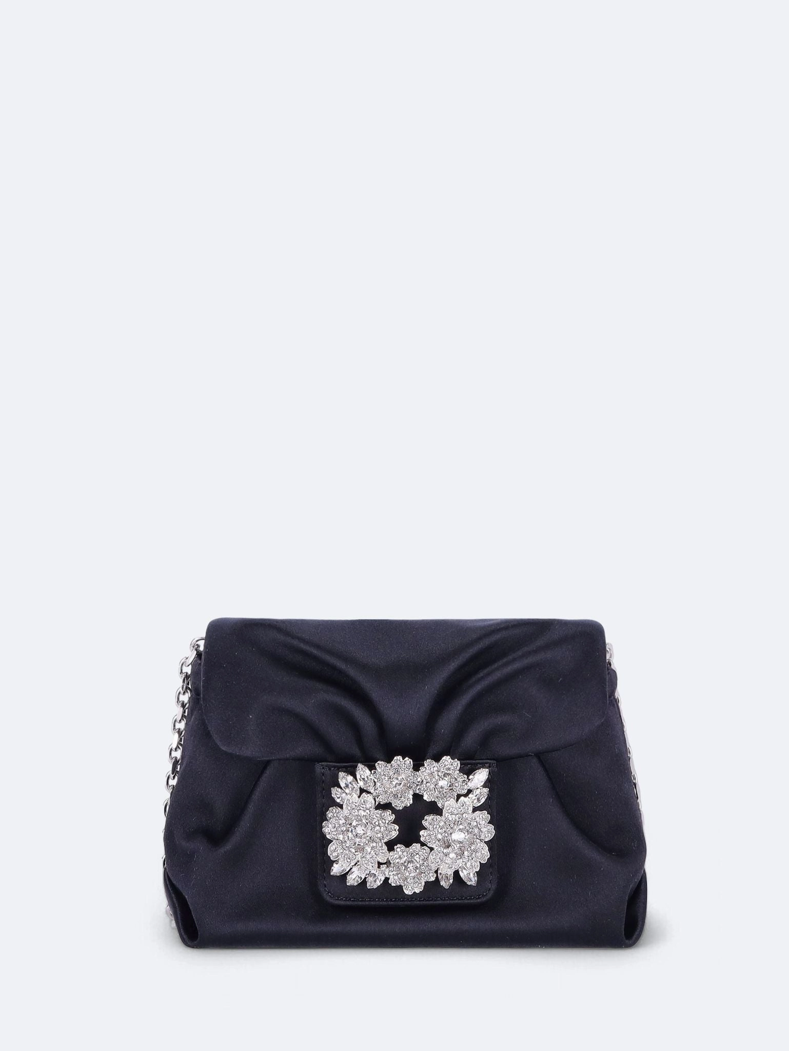 Efflorescence Micro Clutch in satin
