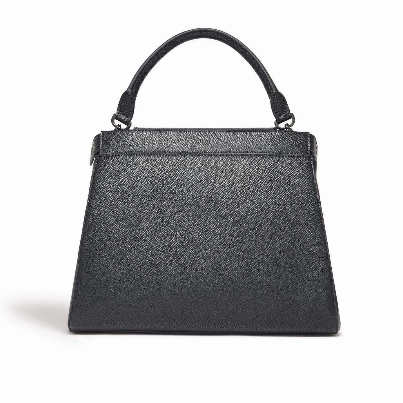 Elm Vegan Leather Shoulder Bag | Black
