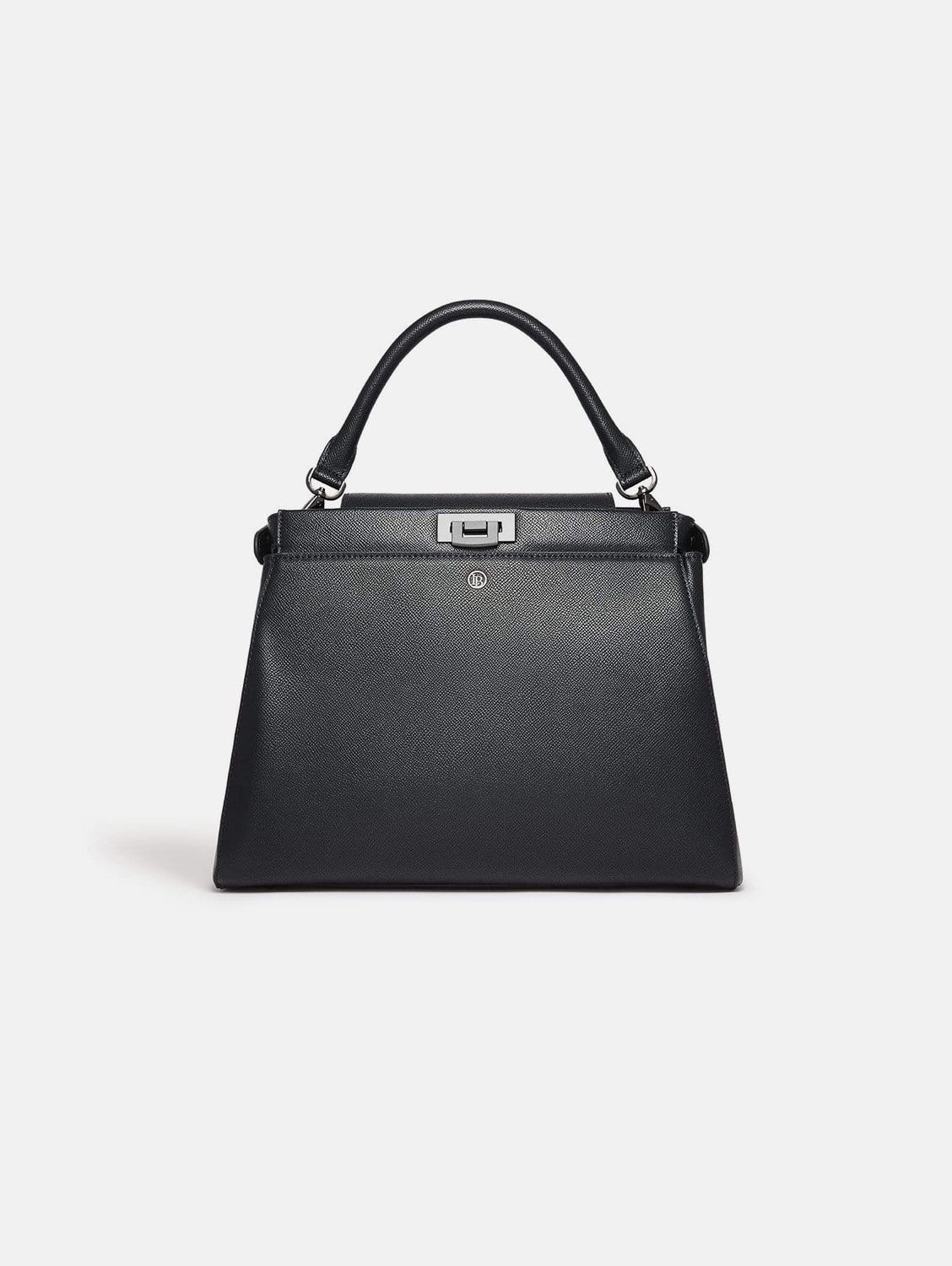 Elm Vegan Leather Shoulder Bag | Black