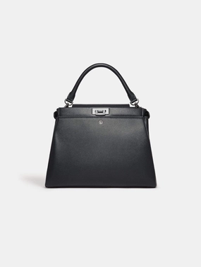 Elm Vegan Leather Shoulder Bag | Black