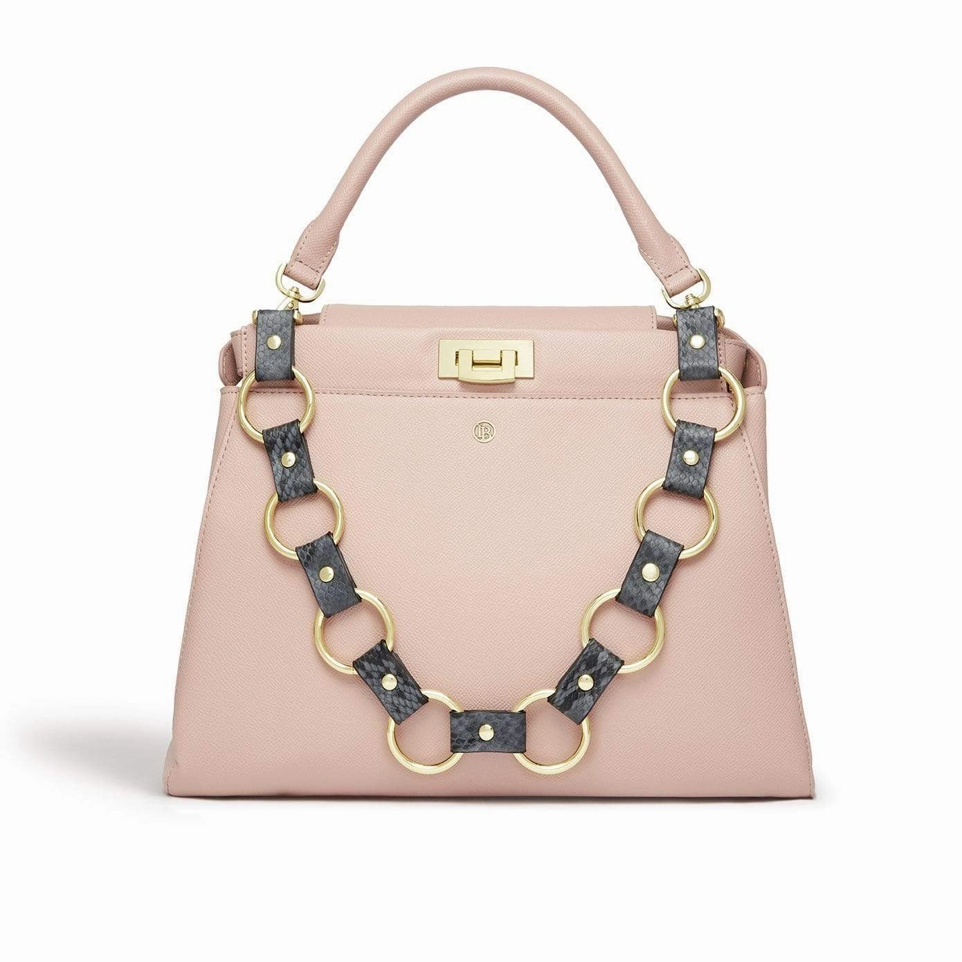 Elm Vegan Leather Shoulder Bag | Pink Nude