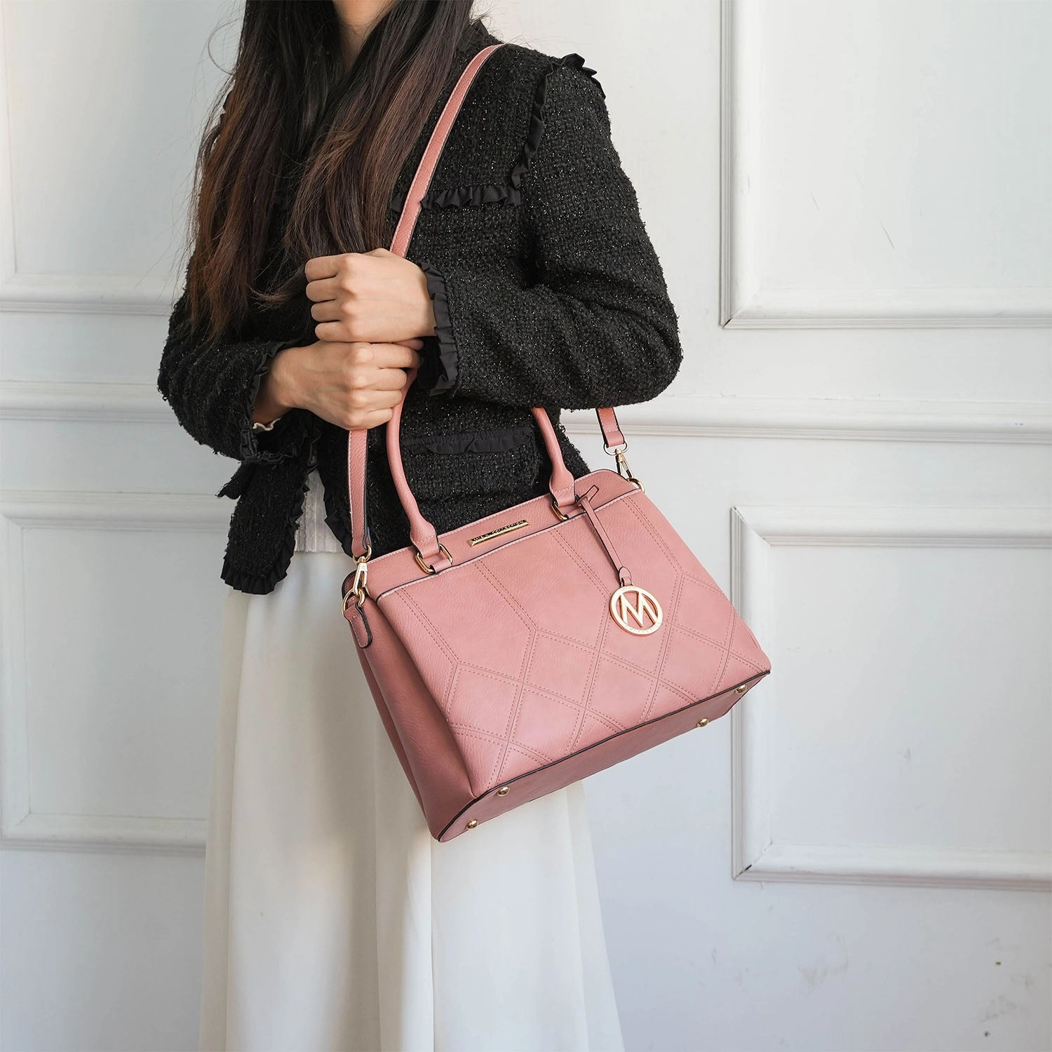 Elodie Women's Triple Compartment Tote Bag by Mia K