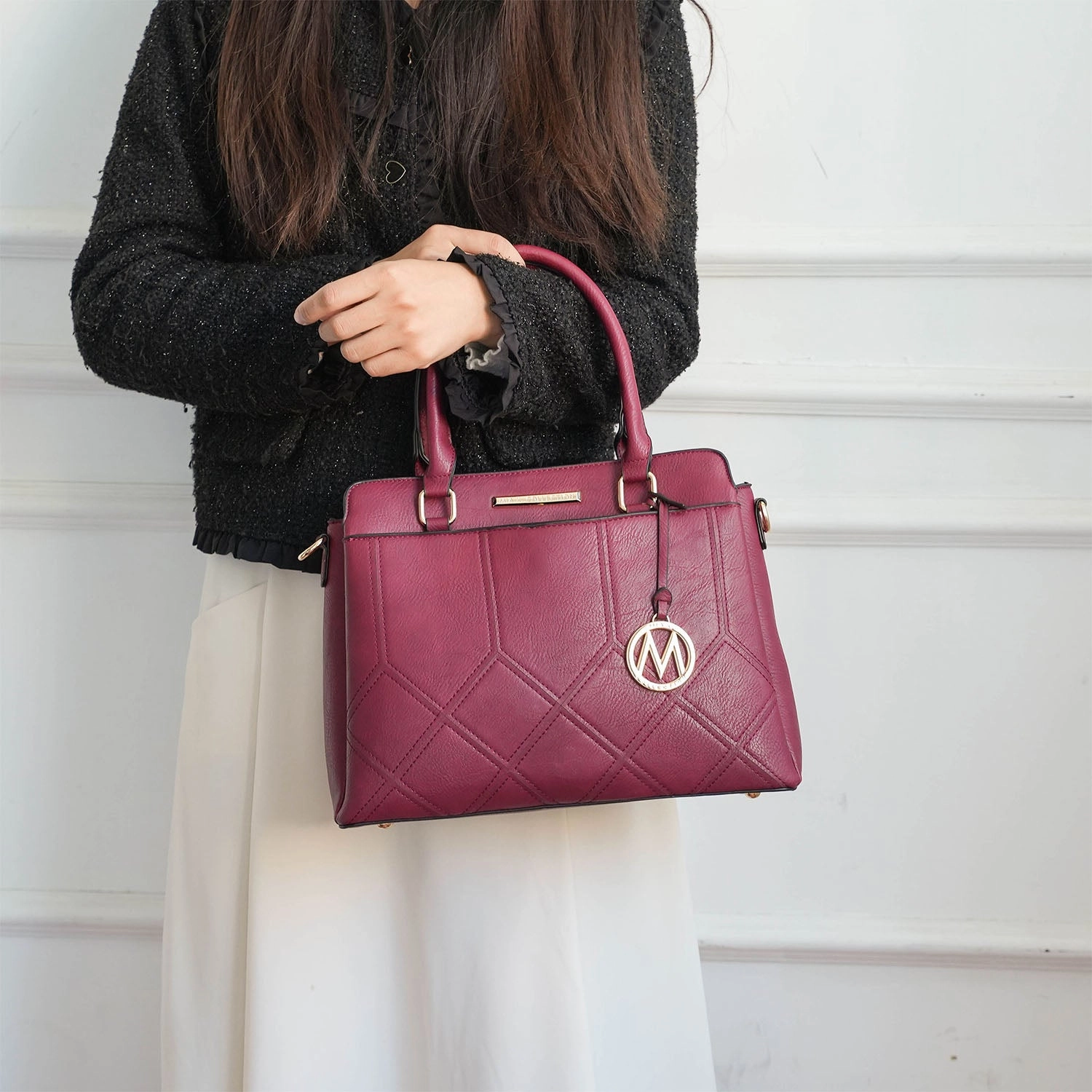 Elodie Women's Triple Compartment Tote Bag by Mia K
