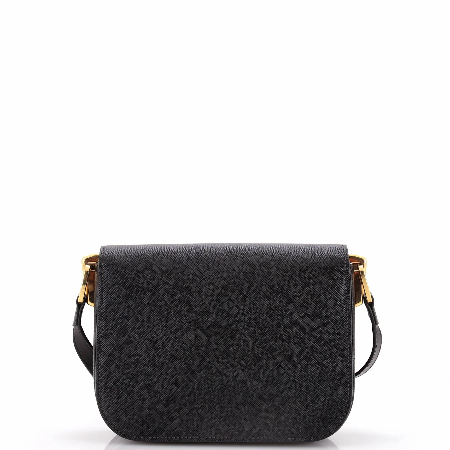 Embleme Flap Bag Saffiano Leather Small