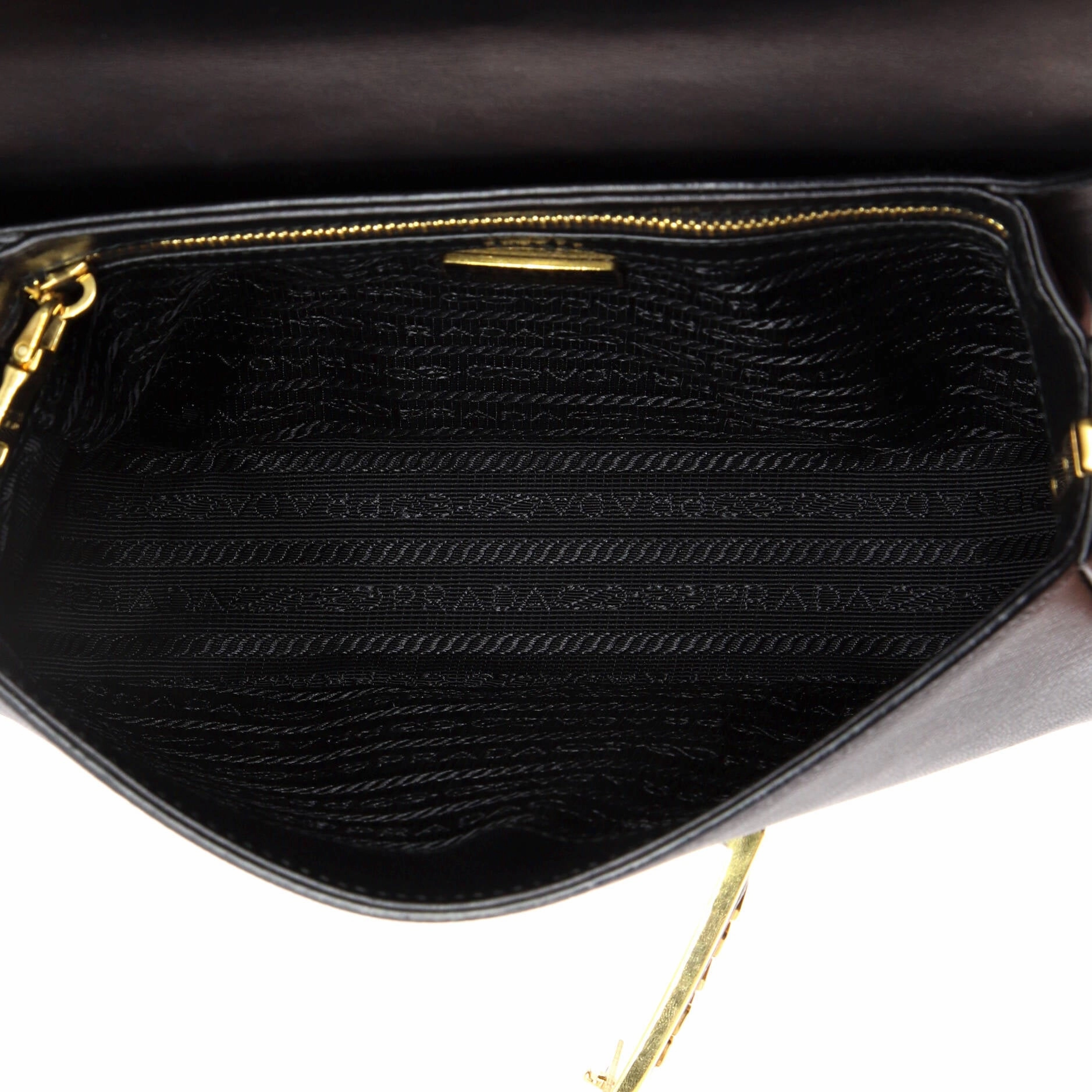 Embleme Flap Bag Saffiano Leather Small