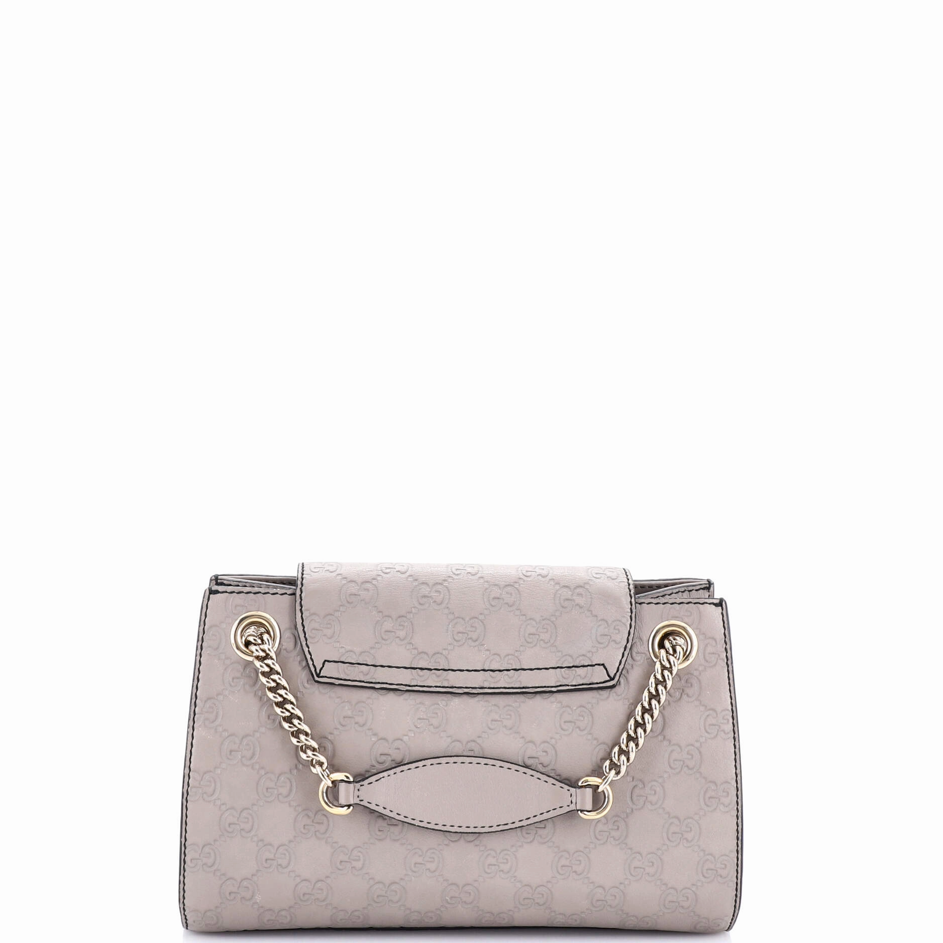 Emily Chain Flap Shoulder Bag Guccissima Leather Small