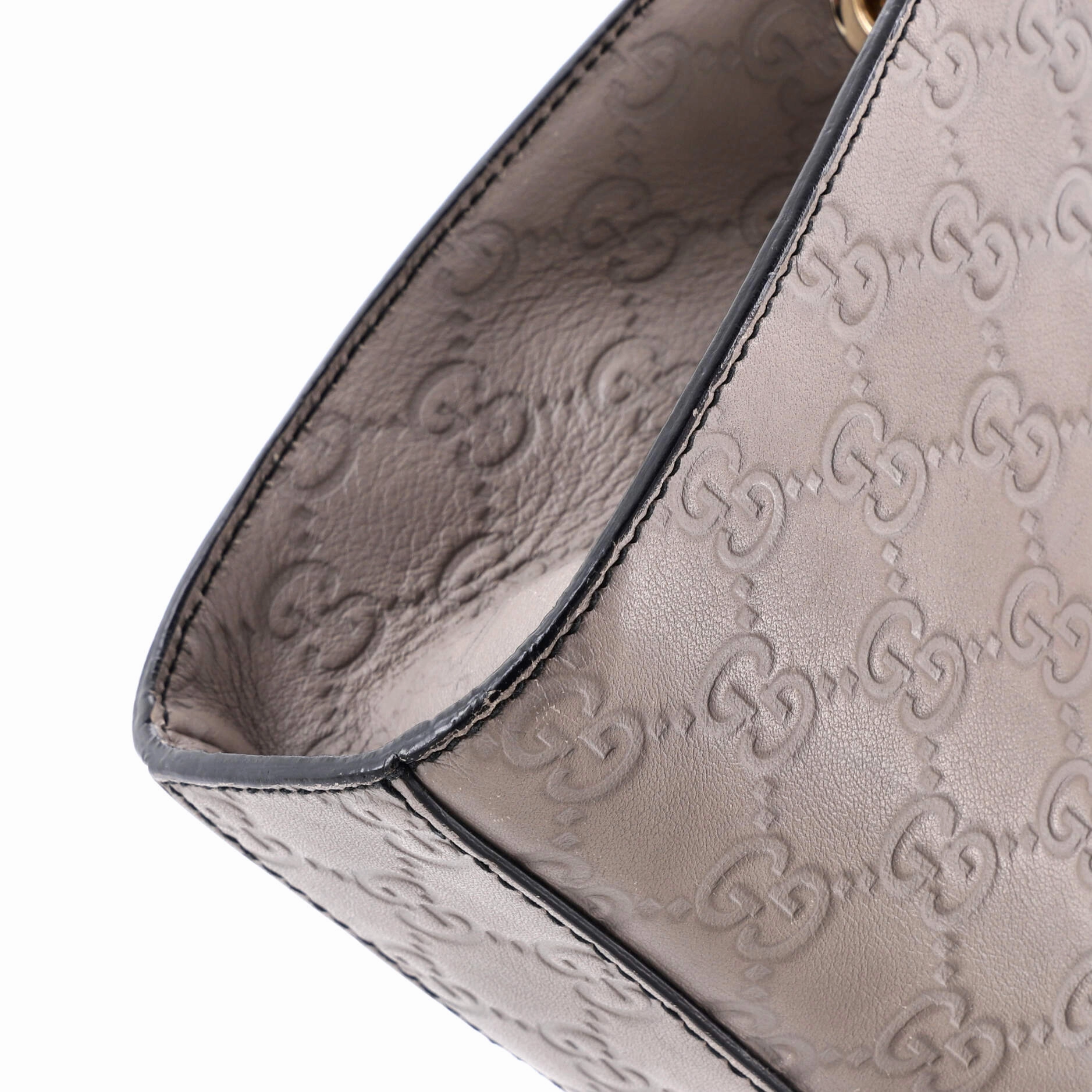 Emily Chain Flap Shoulder Bag Guccissima Leather Small