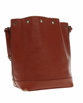 Epi Noe Leather Shoulder Bag with Drawstring Closure