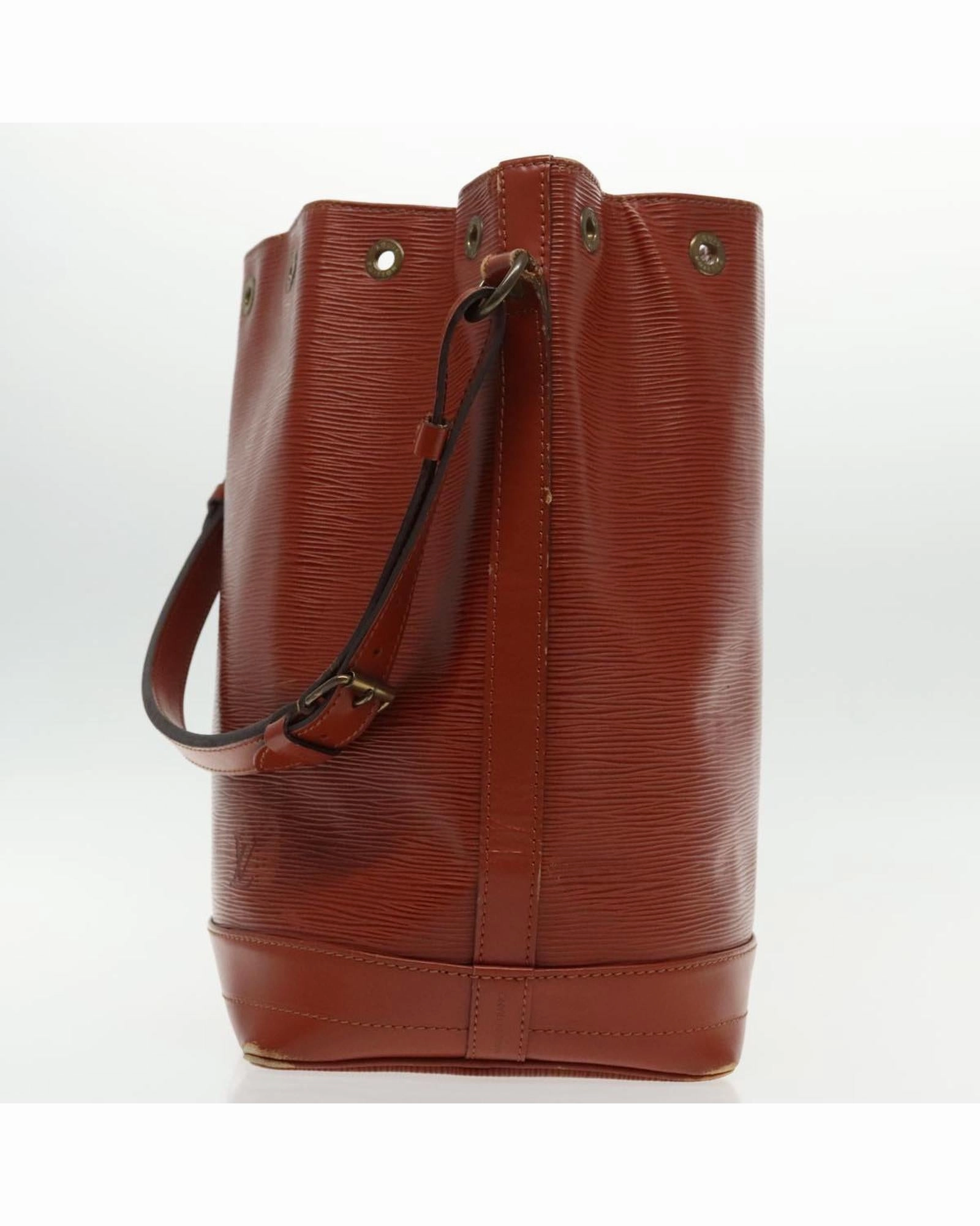 Epi Noe Leather Shoulder Bag with Drawstring Closure