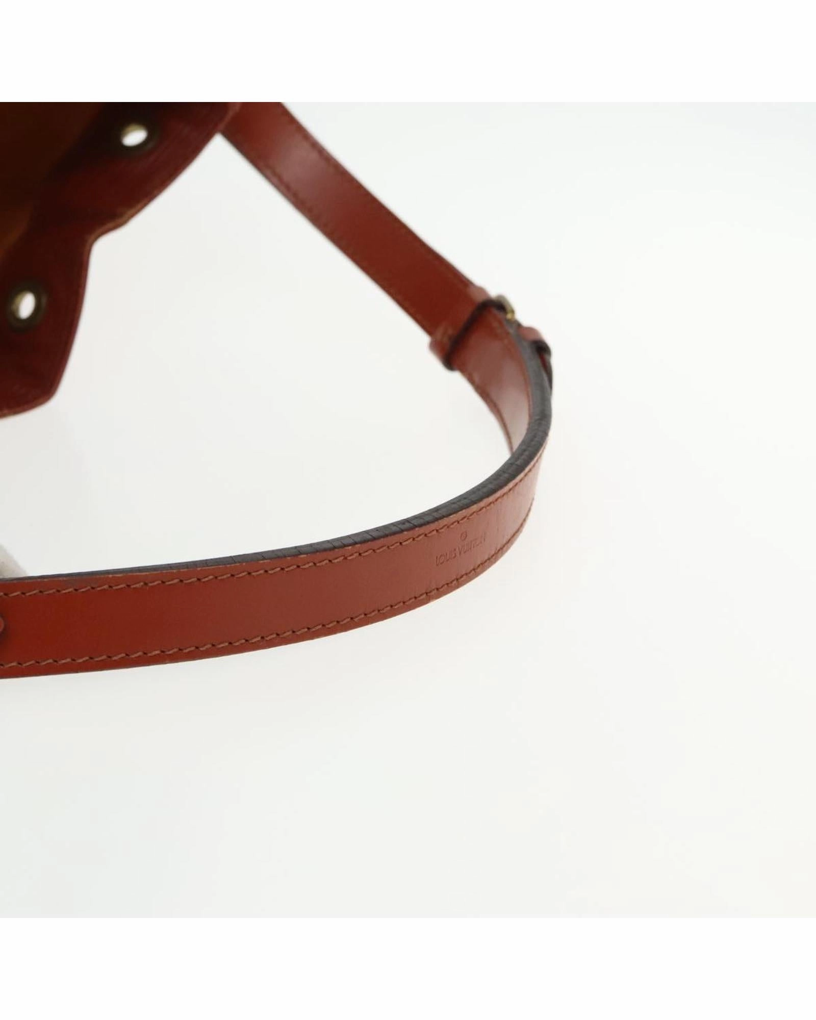 Epi Noe Leather Shoulder Bag with Drawstring Closure