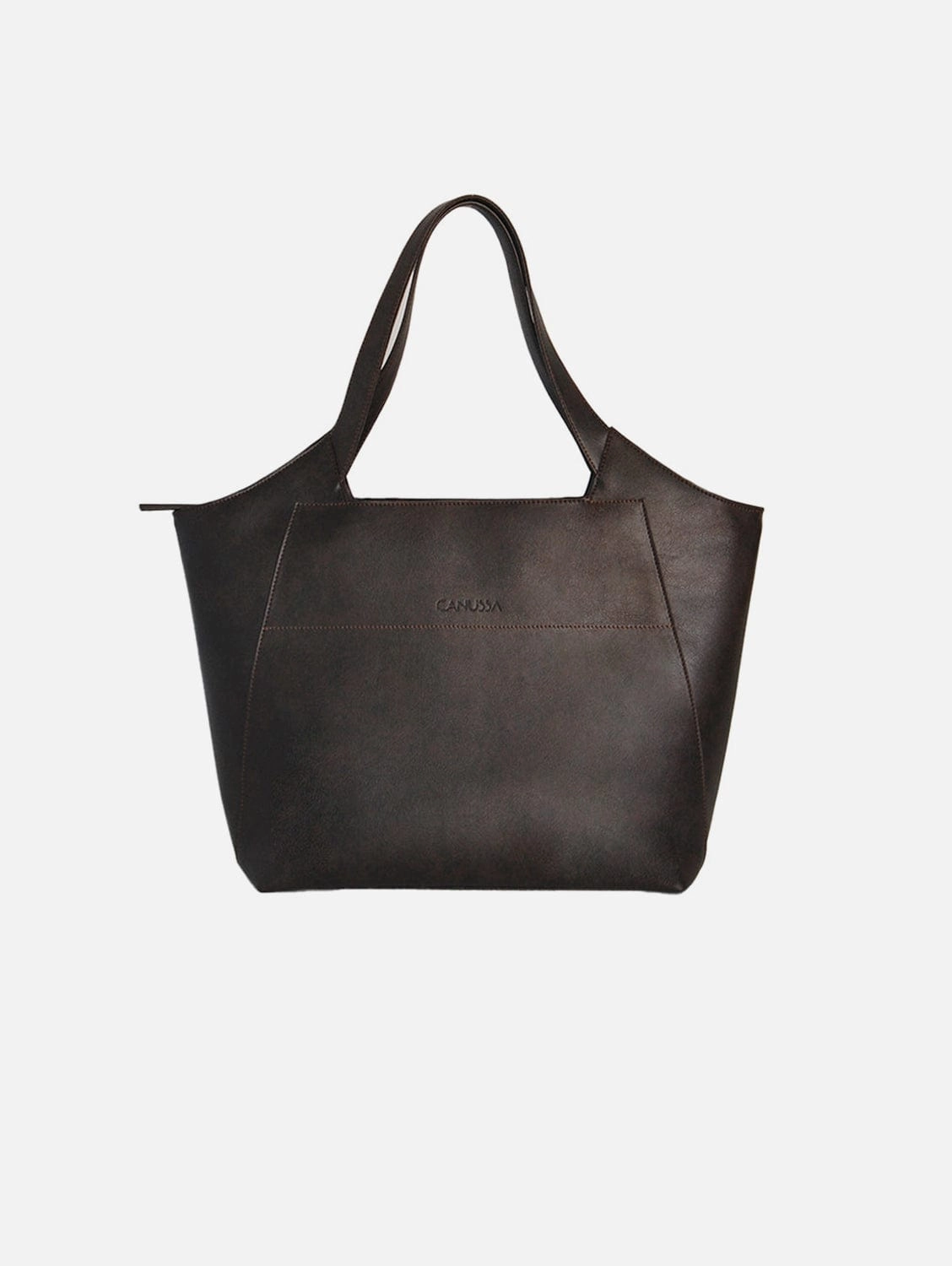 Executive Vegan Leather Business Tote | Chocolate