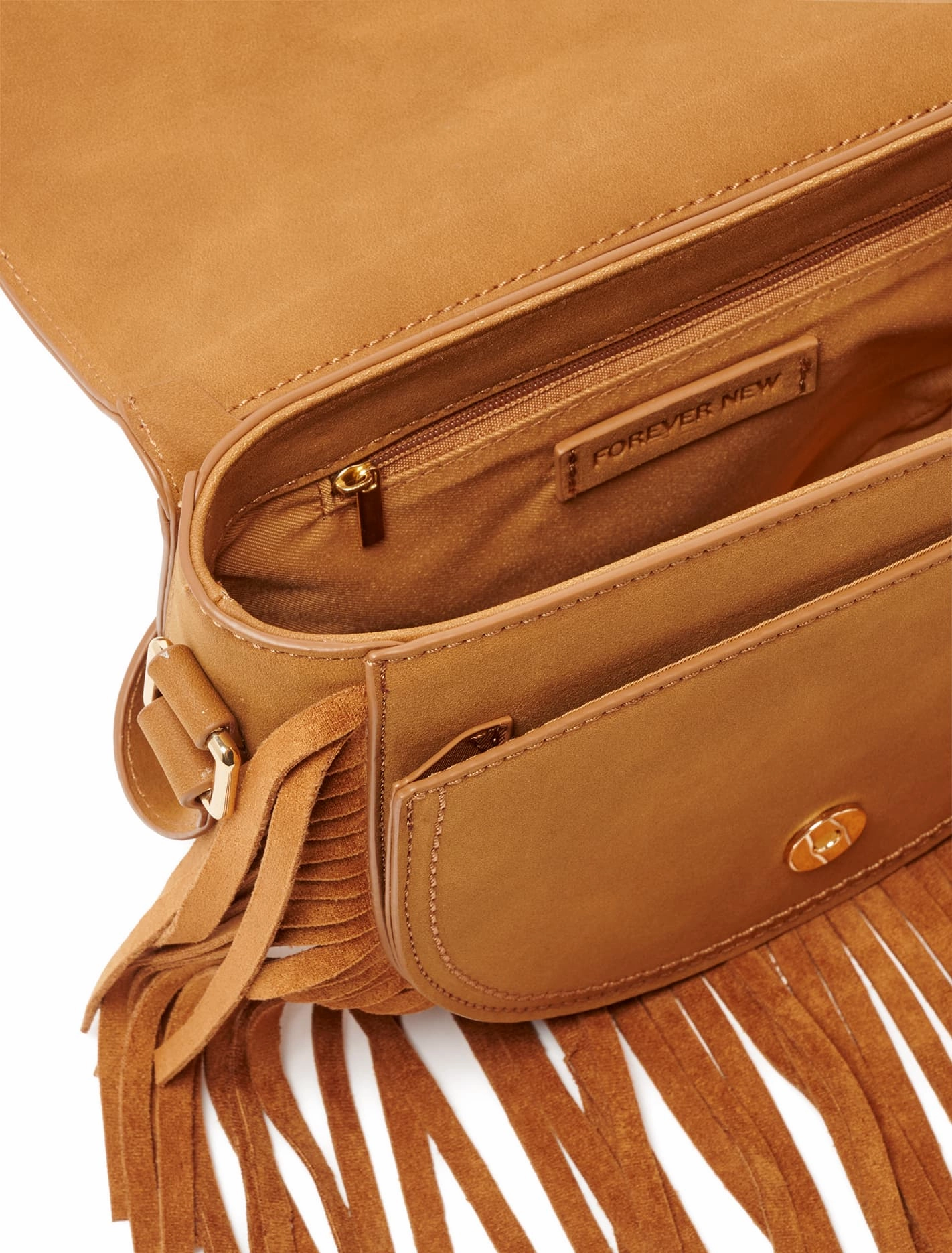 Farrah Fringe Saddle Bag