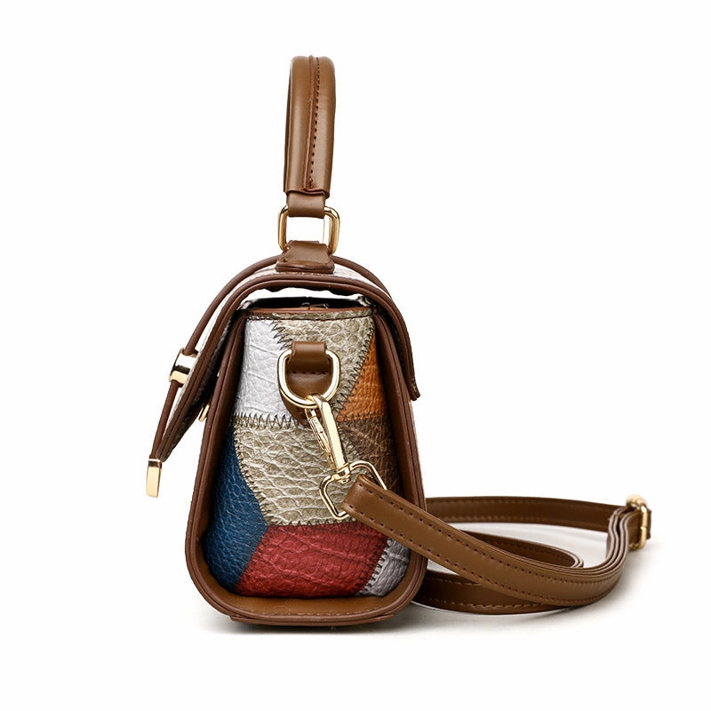 Fashionable Color Matching  Square Shoulder Bag