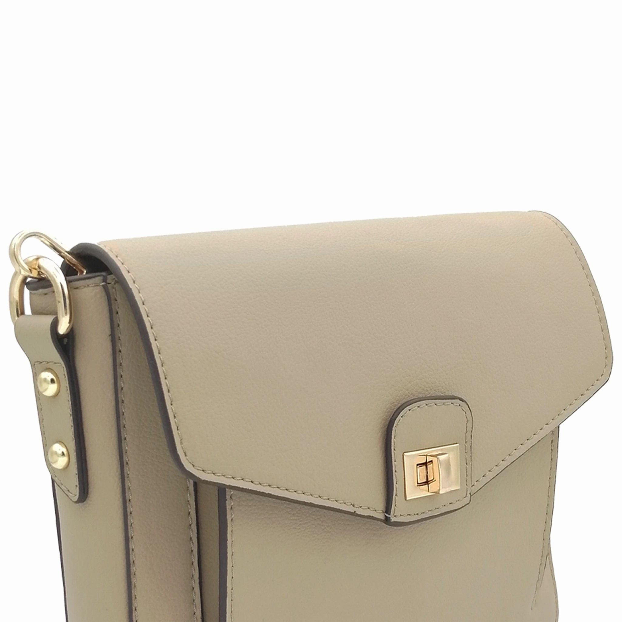 Faustine Desserto Cactus Leather Vegan Crossbody Bag | Beige