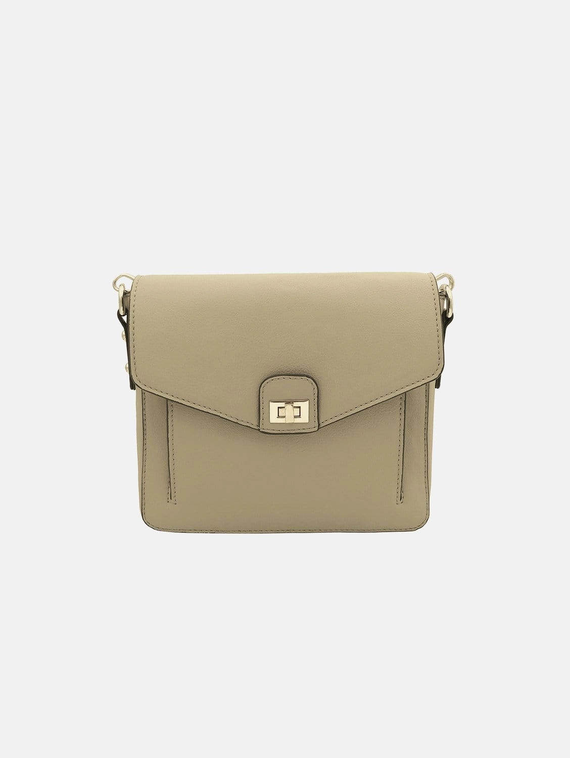 Faustine Desserto Cactus Leather Vegan Crossbody Bag | Beige