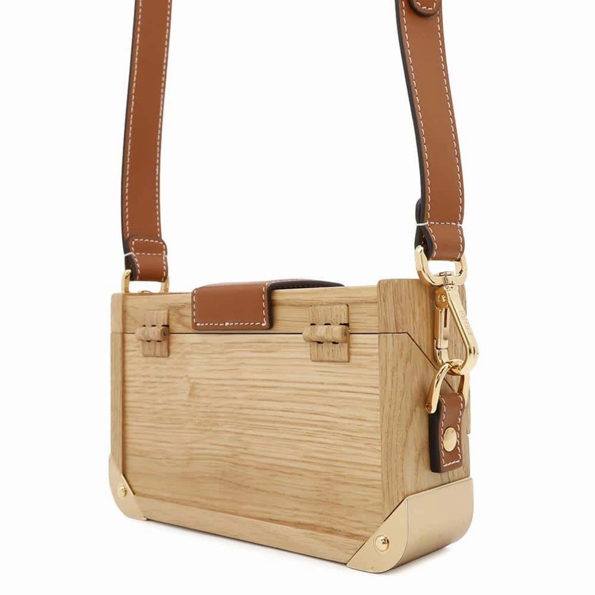 Fendi   Wood Leather Shoulder Bag (Pre-Owned)