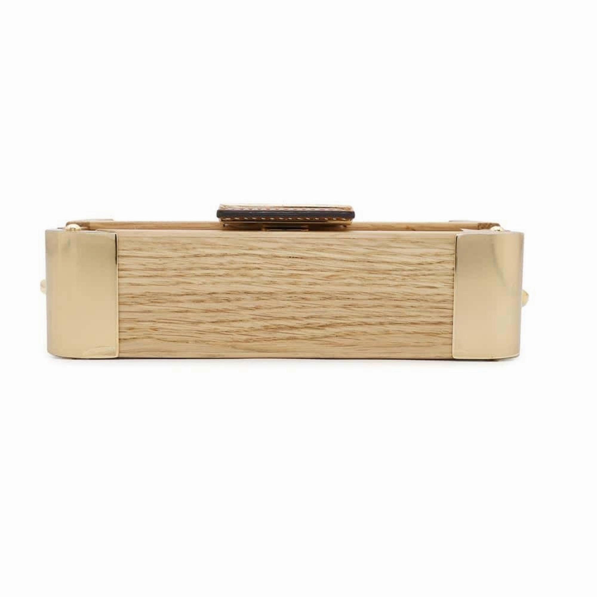 Fendi   Wood Leather Shoulder Bag (Pre-Owned)