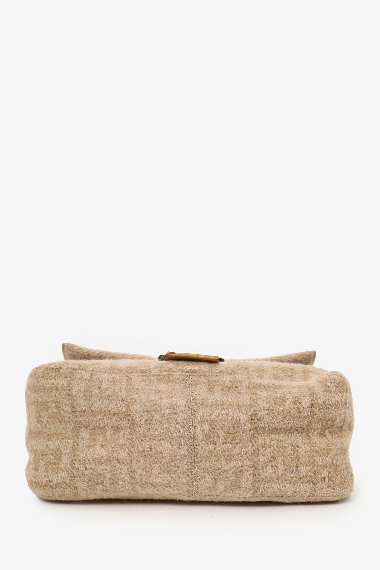 Fendi Beige Zucca Wool Mamma Forever Shoulder Bag