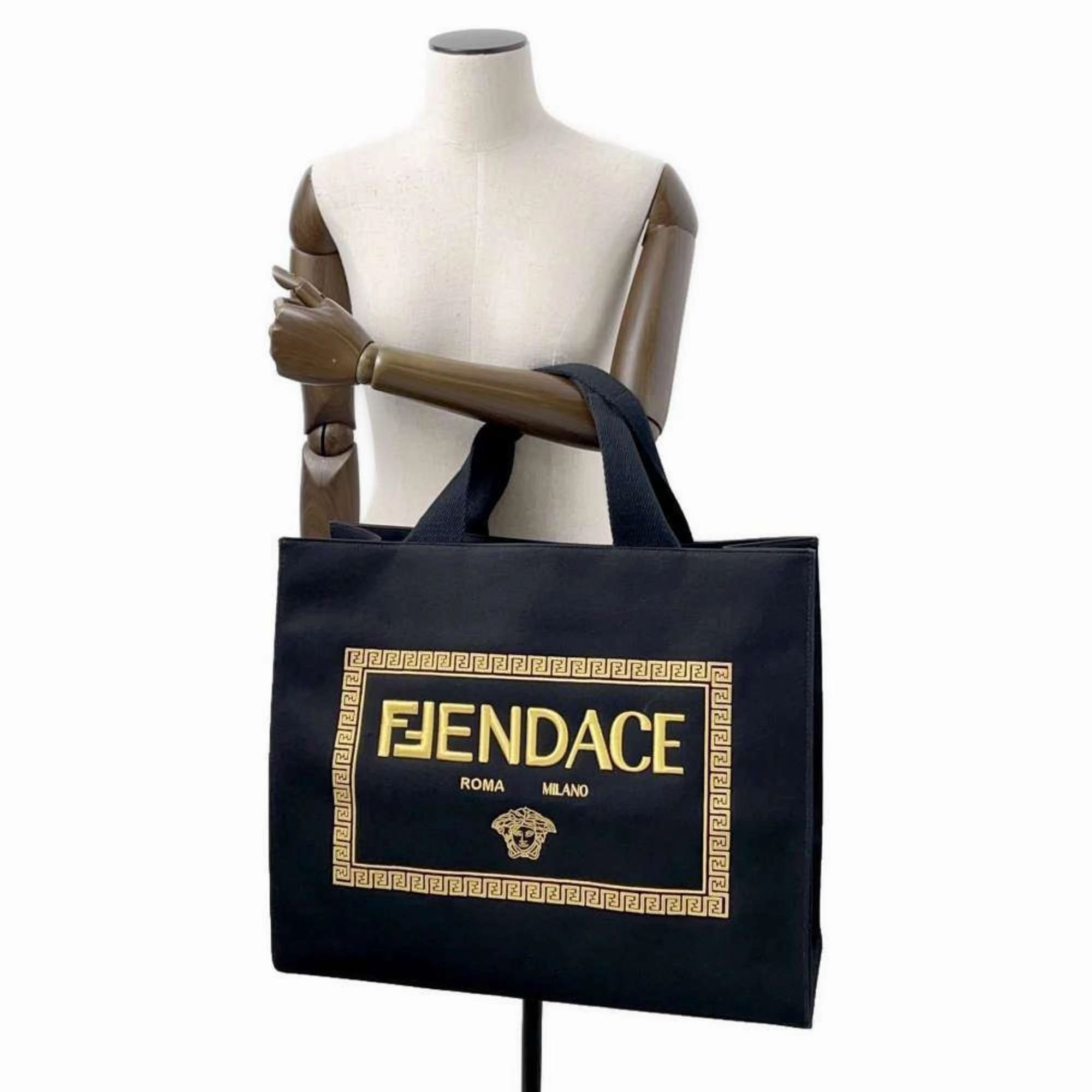 Fendi Canvas Shoulder Bag Tote Bag (Pre-Owned)