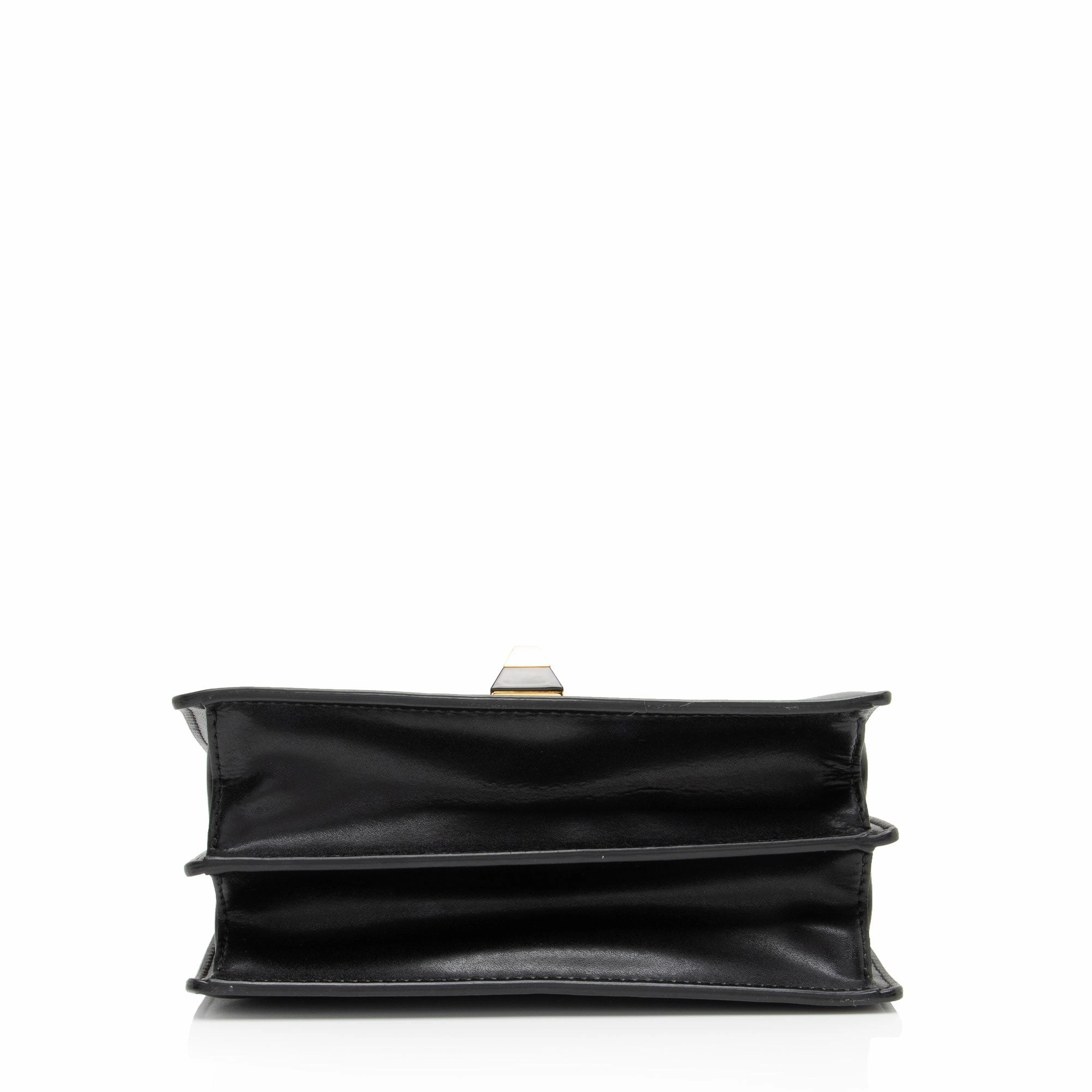 Fendi FF Embossed Calfskin Kan I Small Shoulder Bag