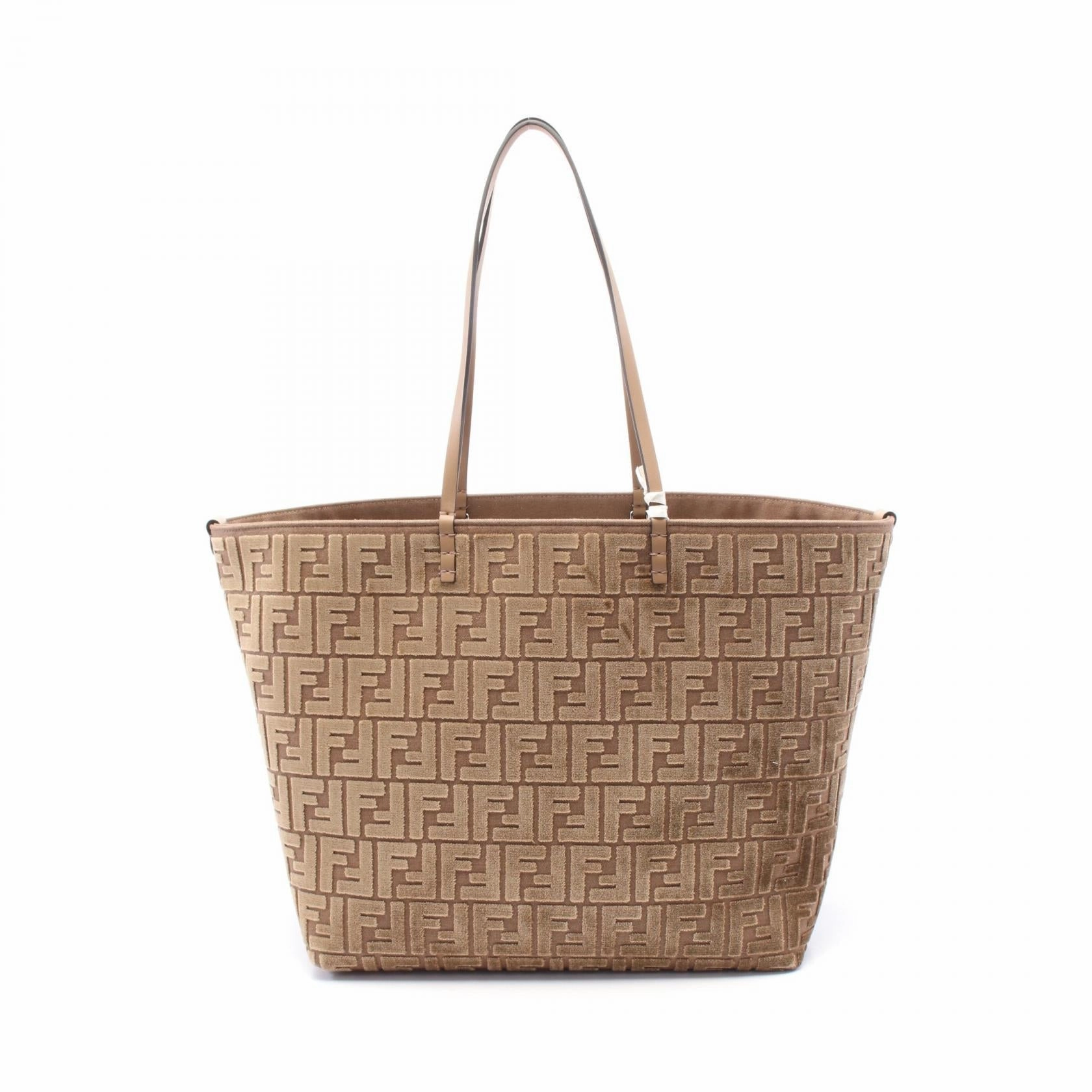 Fendi Jacquard Velvet Large Roll Tote Bag