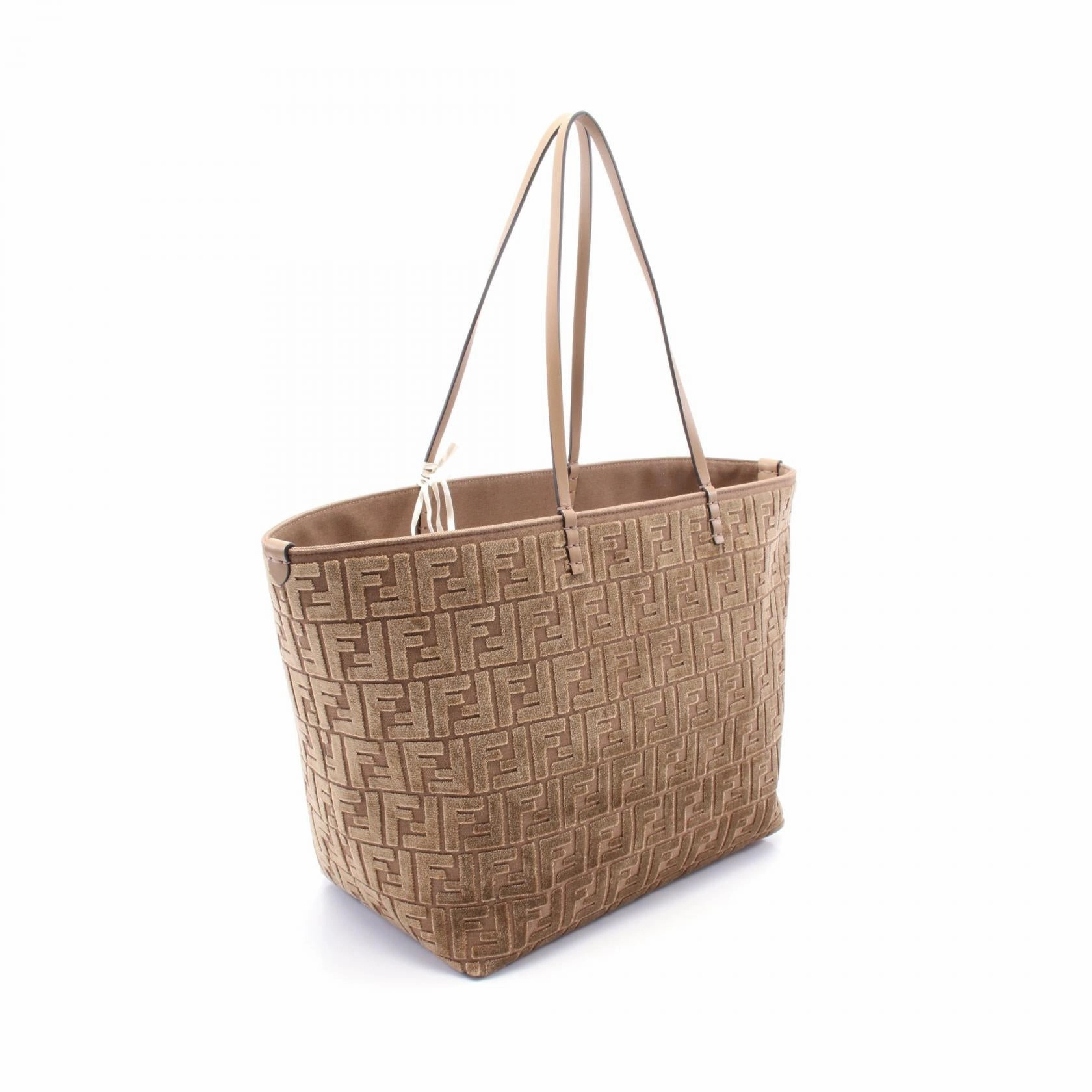 Fendi Jacquard Velvet Large Roll Tote Bag