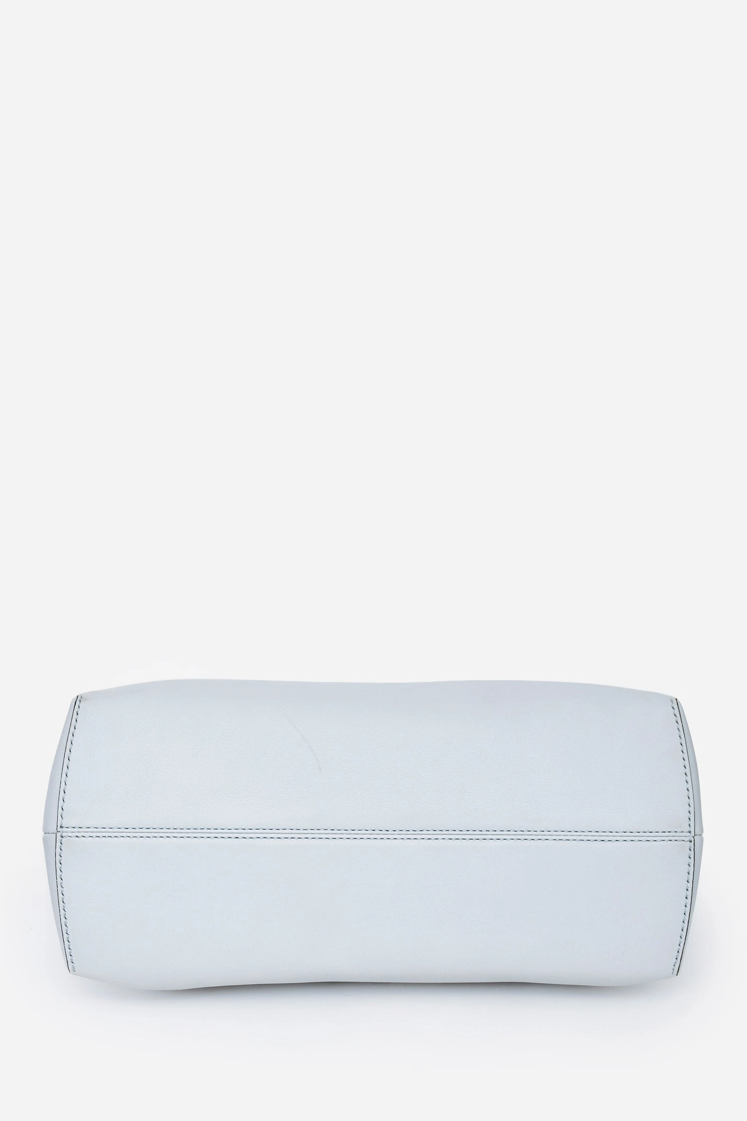 Fendi Light Blue Leather Faux Pearl Embellished By The Way Bag (As Is)