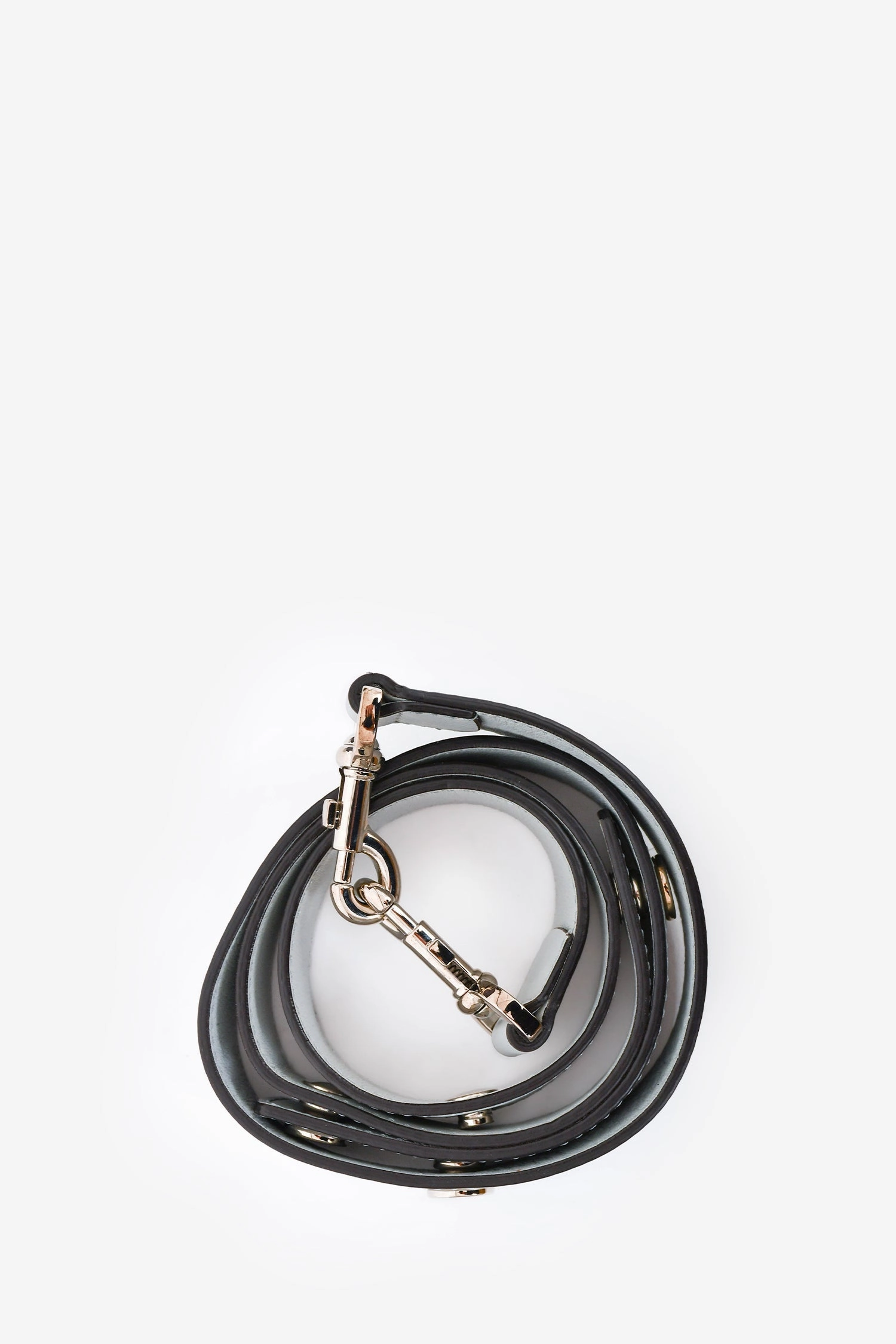 Fendi Light Blue Leather Faux Pearl Embellished By The Way Bag (As Is)