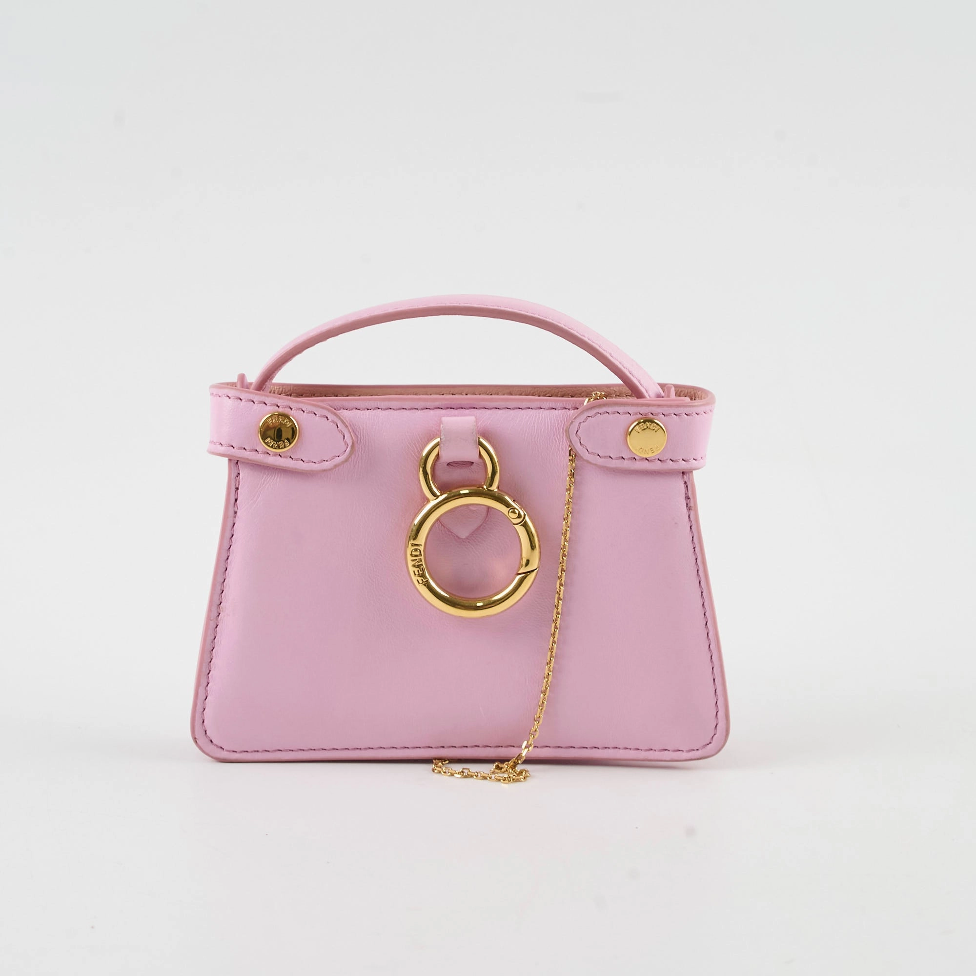 Fendi Nappa Pico Peekaboo Charm Lavanda