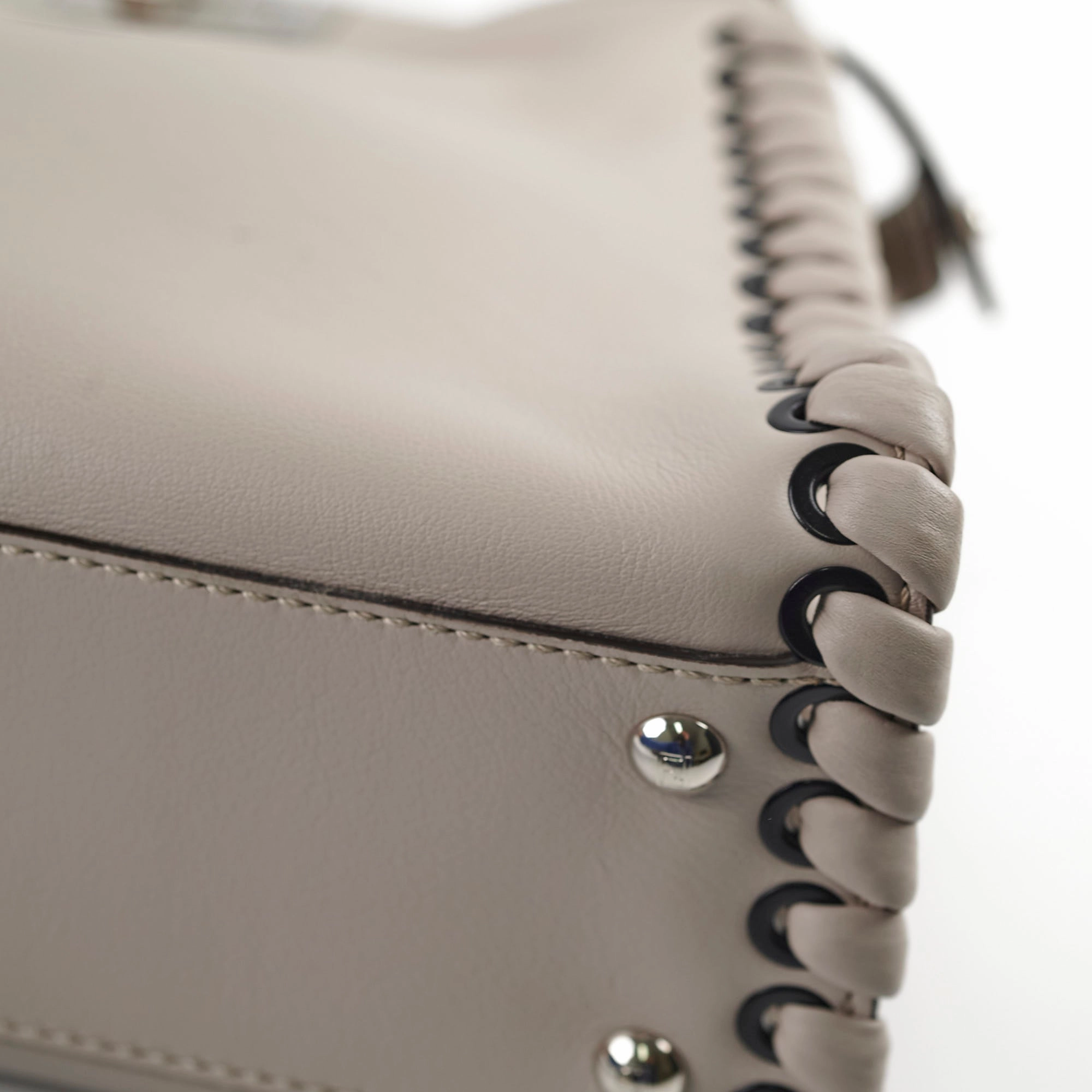 Fendi Peekaboo Calfskin Medium Two-way Grey