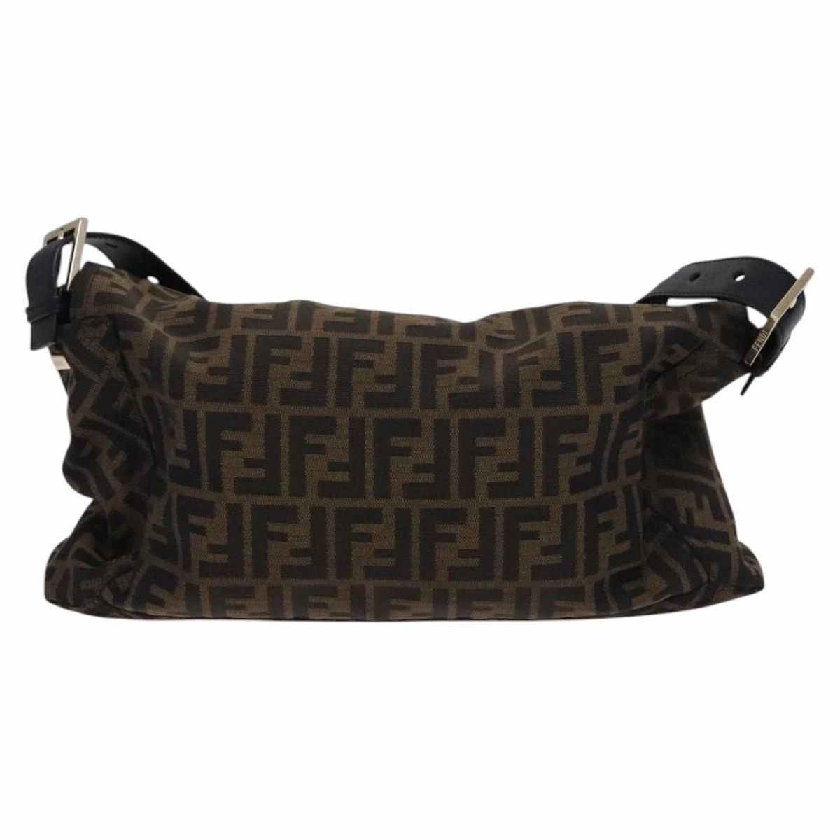 Fendi Zucchino Canvas Shoulder Bag (Pre-Owned)