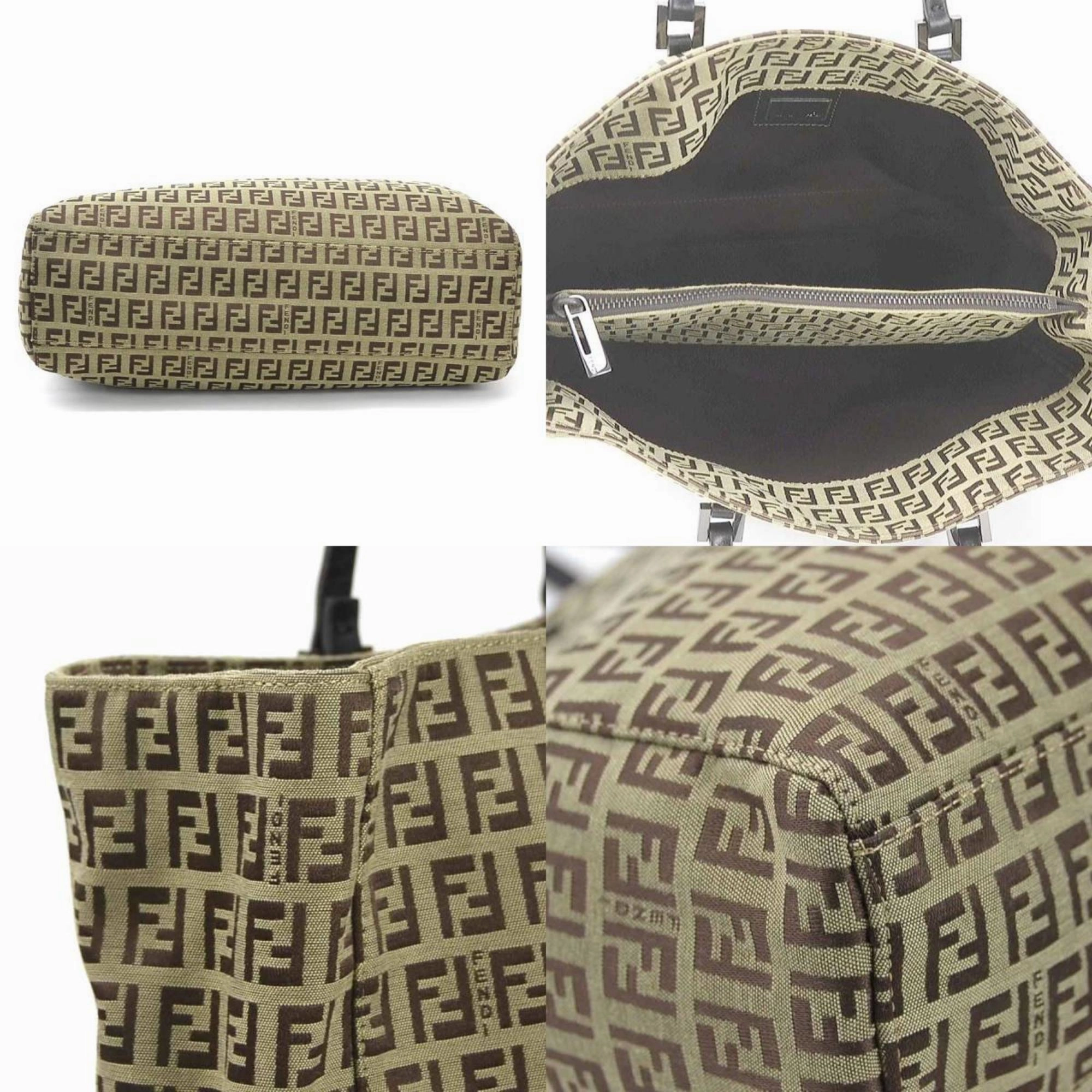 Fendi Zucchino Canvas Tote Bag (Pre-Owned)
