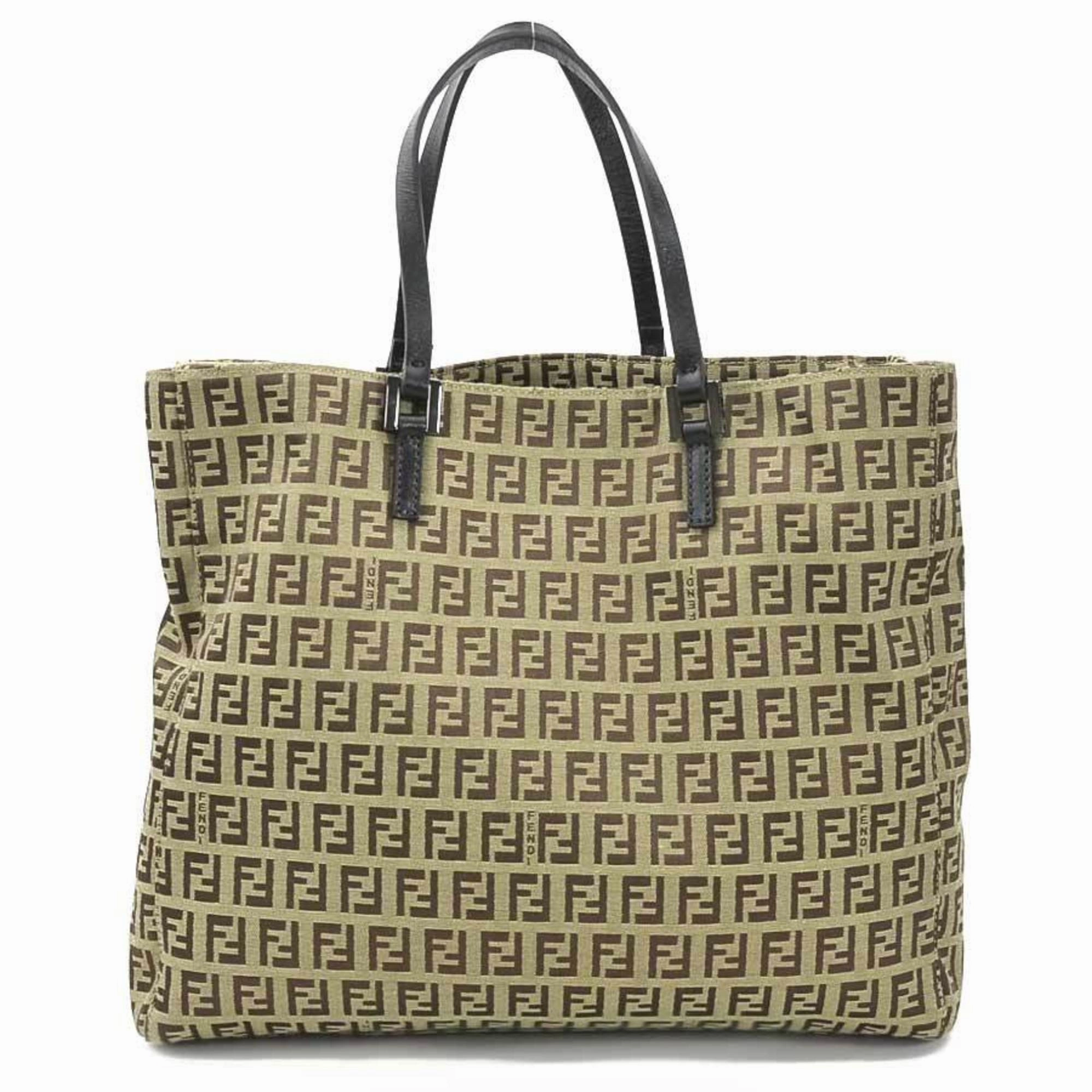 Fendi Zucchino Canvas Tote Bag (Pre-Owned)