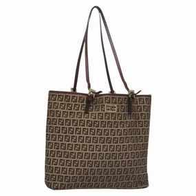 Fendi Zucchino Canvas Tote Bag (Pre-Owned)