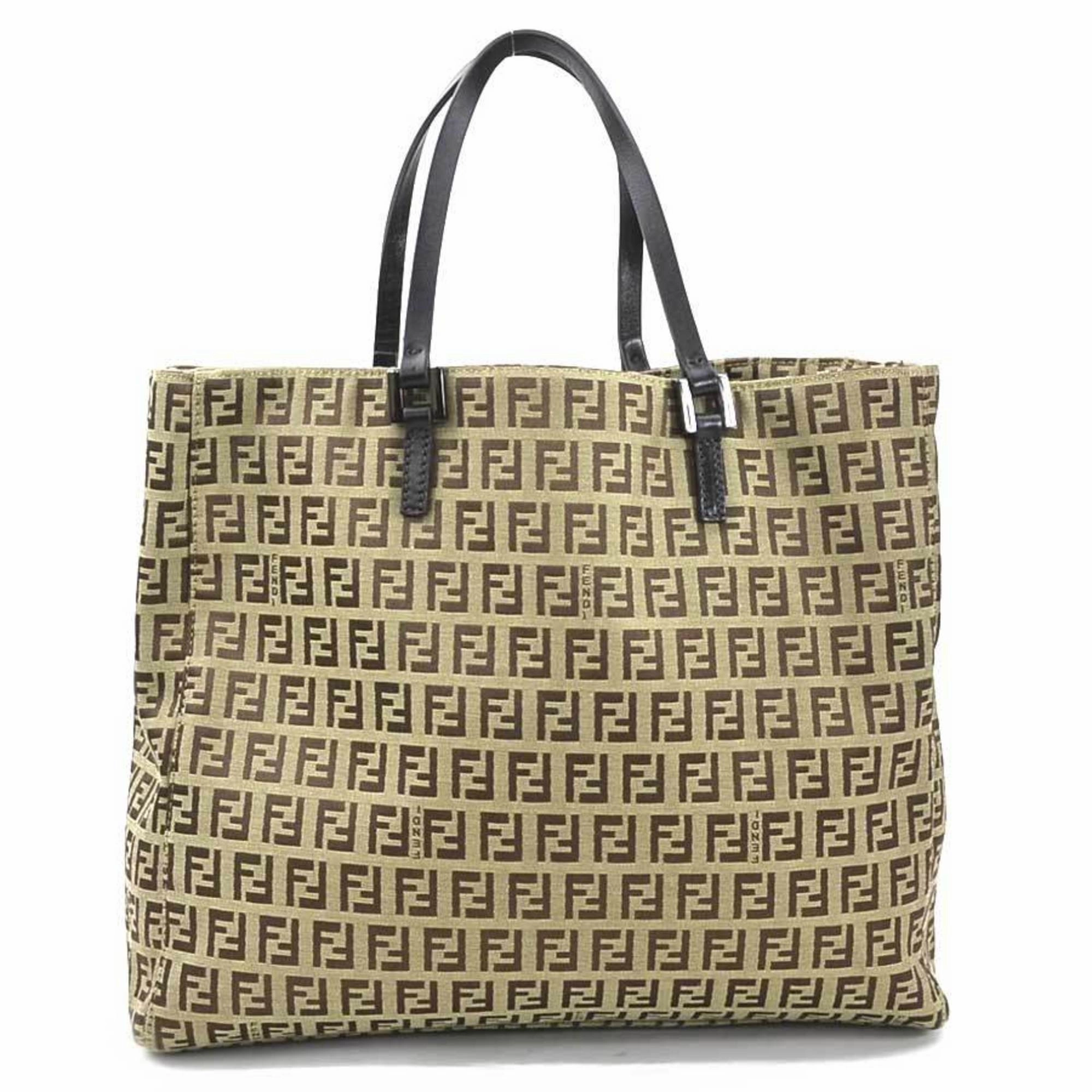 Fendi Zucchino Canvas Tote Bag (Pre-Owned)