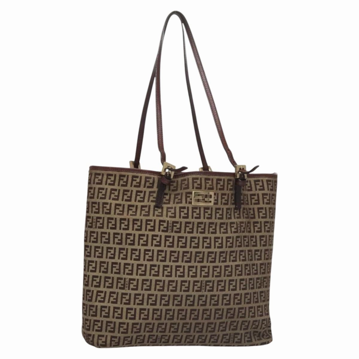 Fendi Zucchino Canvas Tote Bag (Pre-Owned)